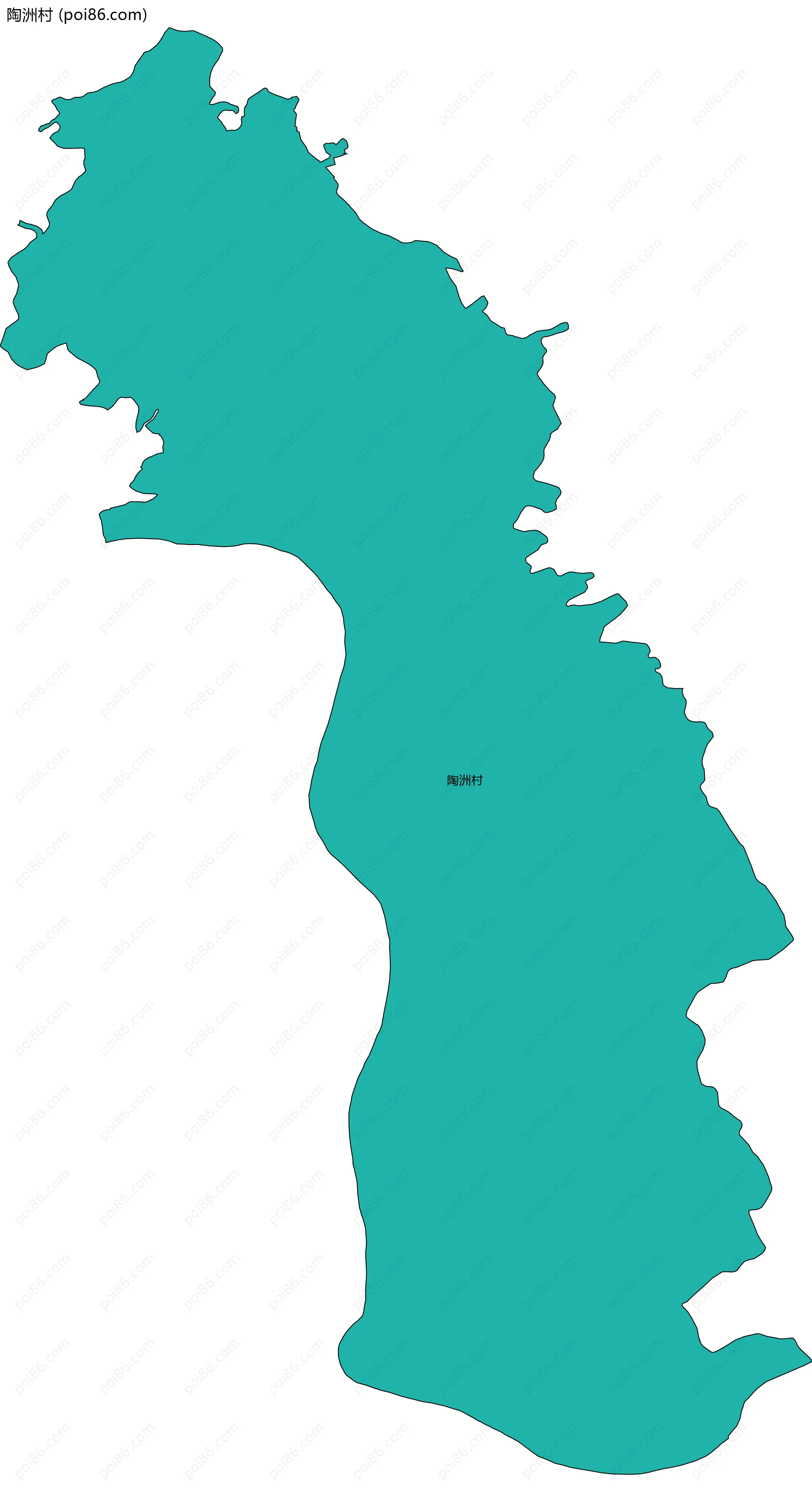 陶洲村边界地图