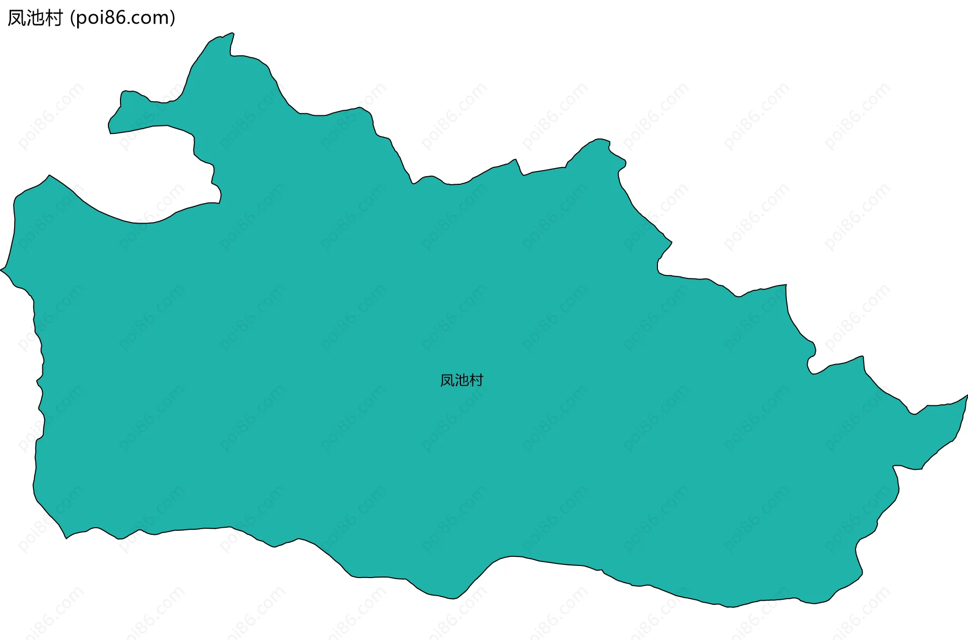 凤池村边界地图