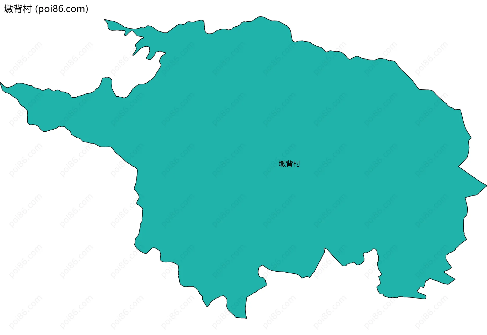 墩背村边界地图