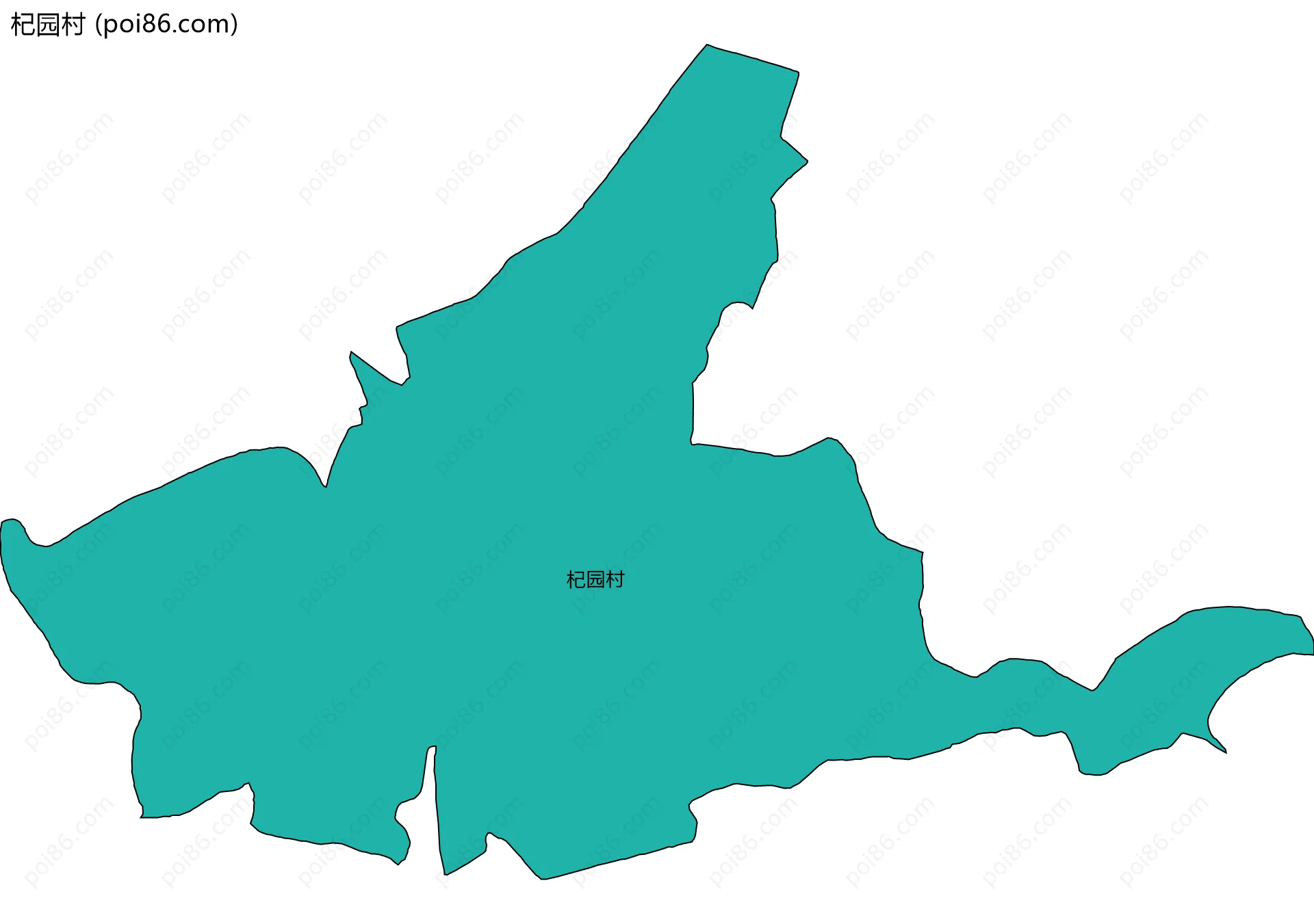 杞园村边界地图