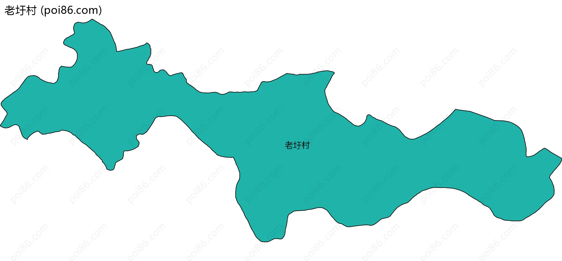 老圩村边界地图