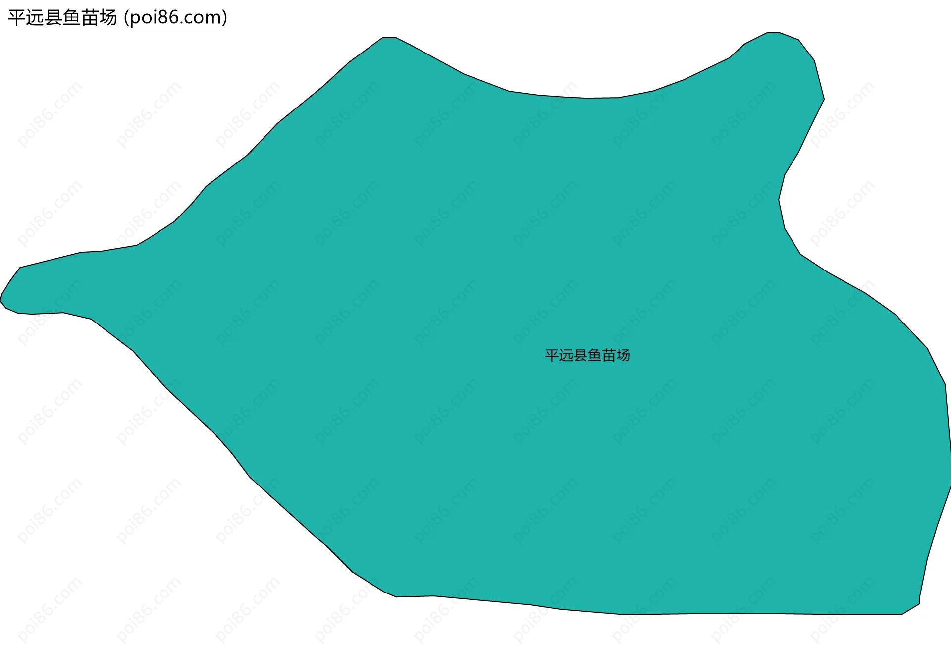 平远县鱼苗场边界地图