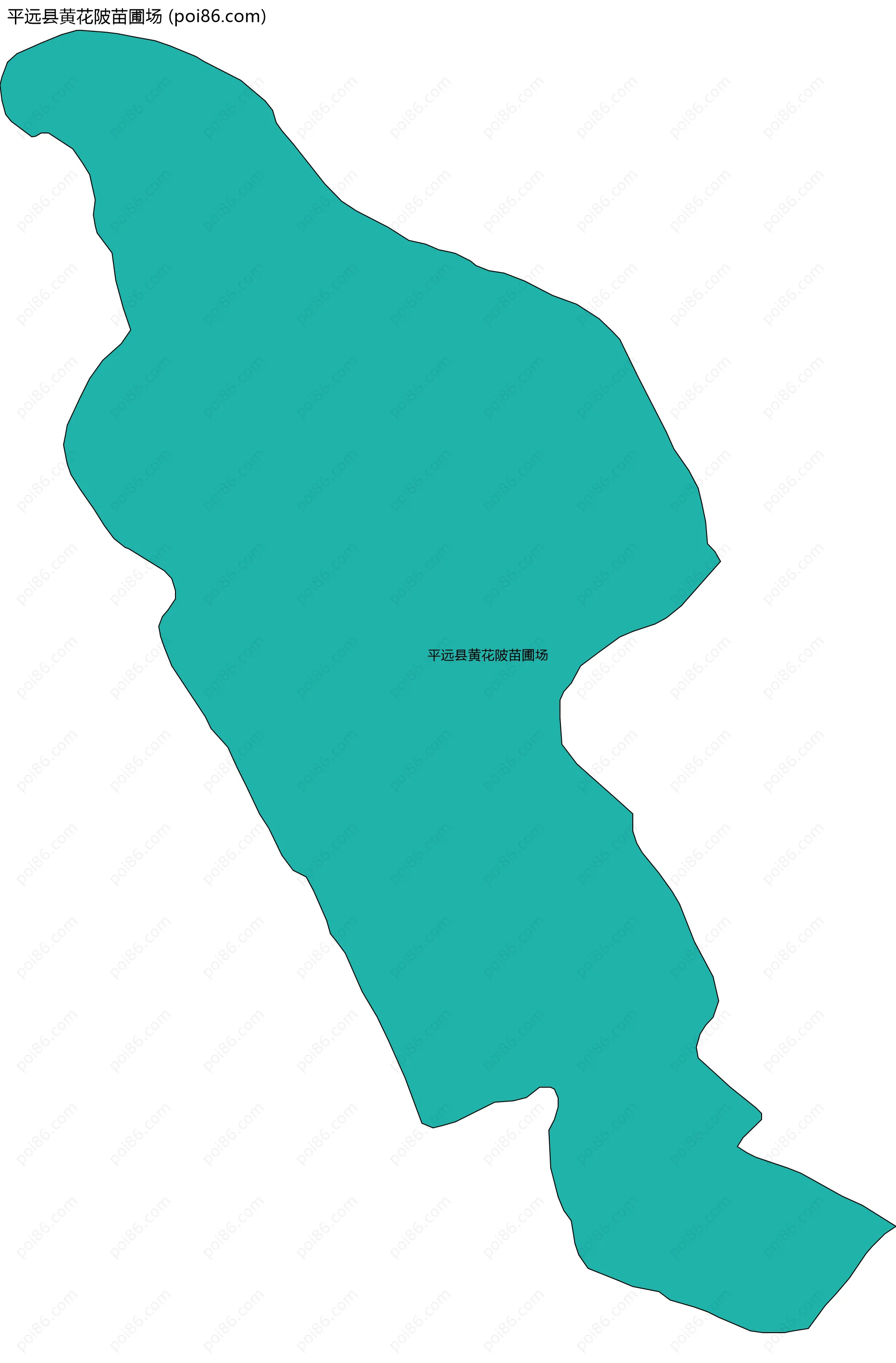 平远县黄花陂苗圃场边界地图