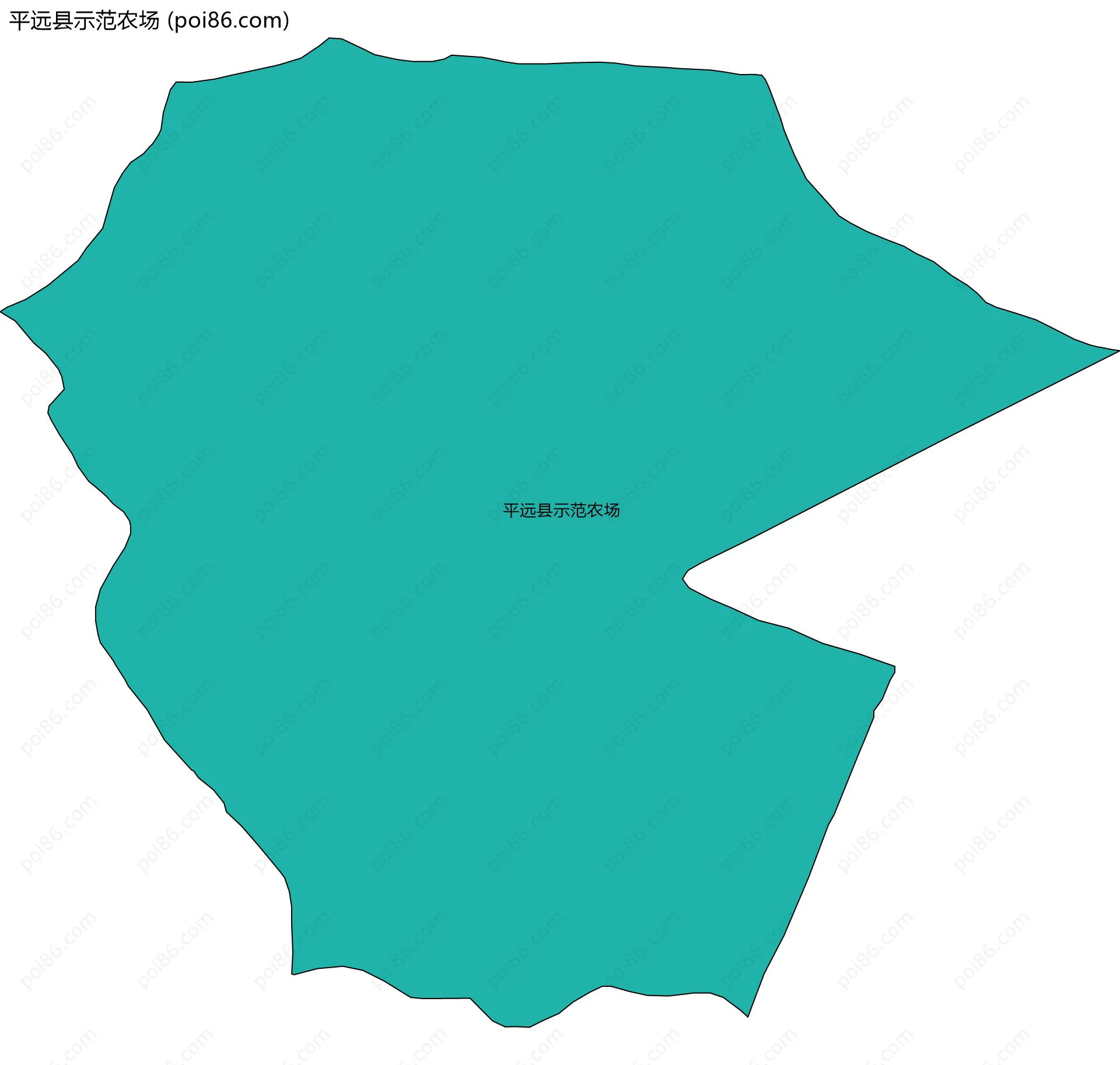 平远县示范农场边界地图