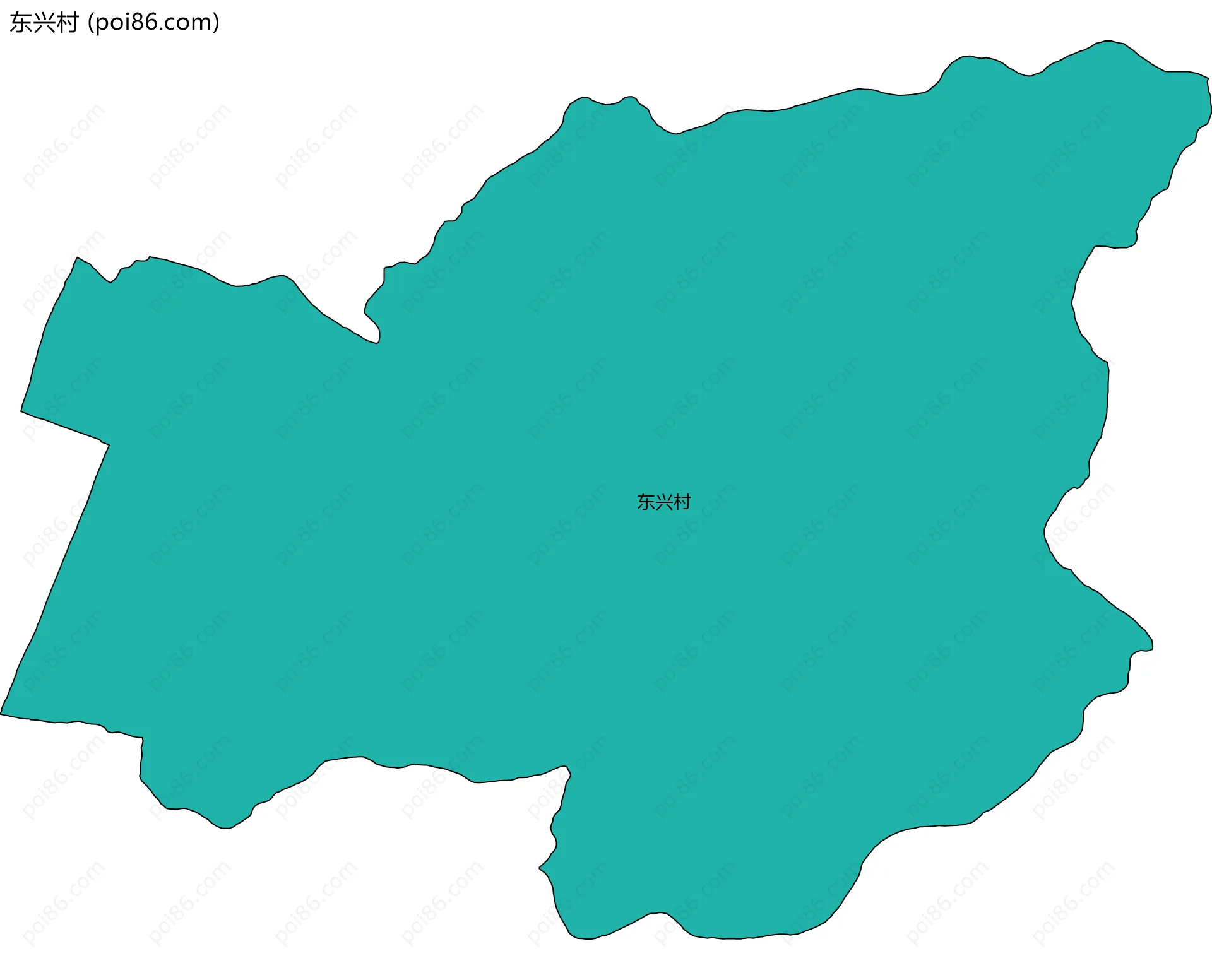 东兴村边界地图