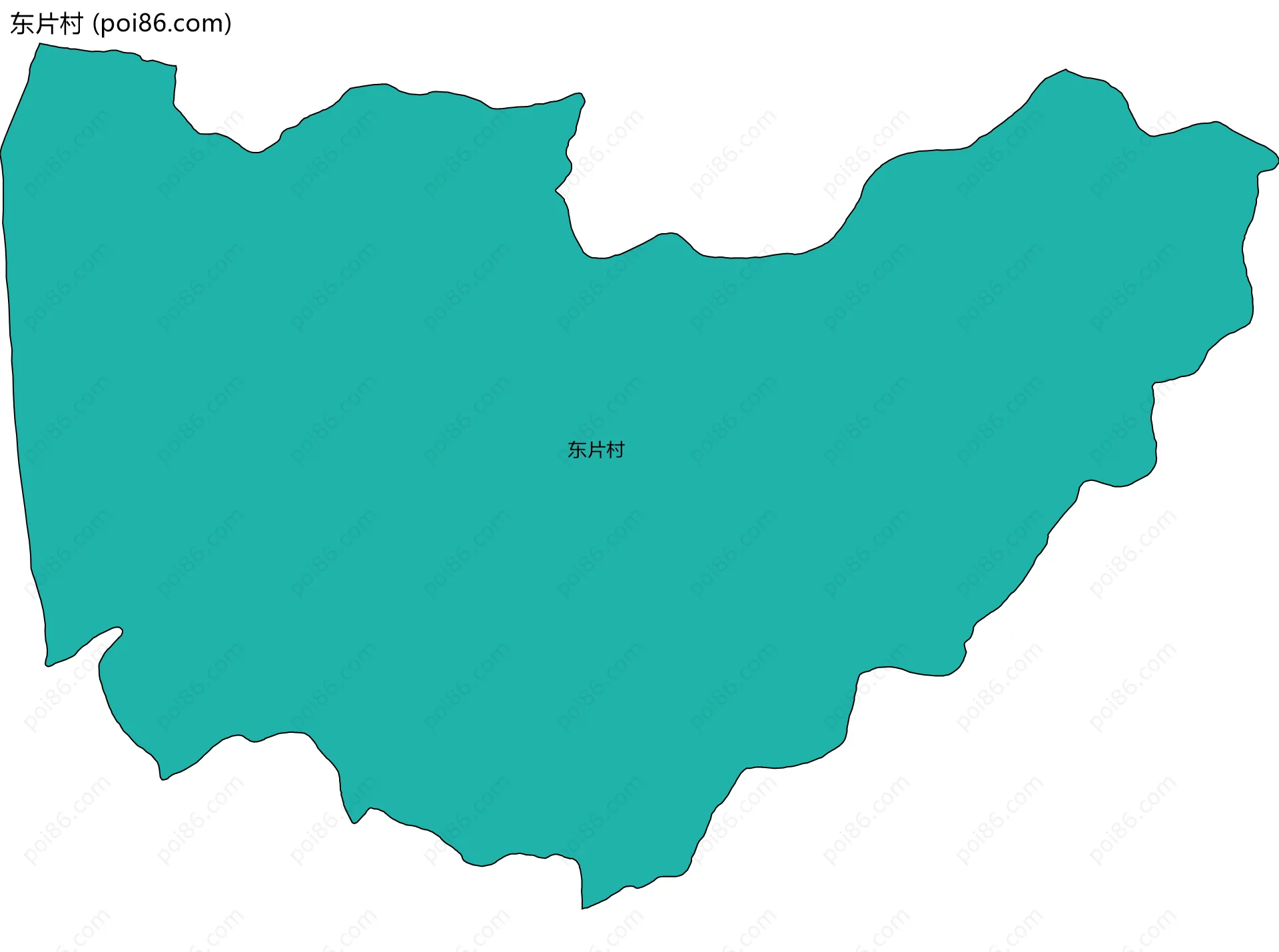 东片村边界地图
