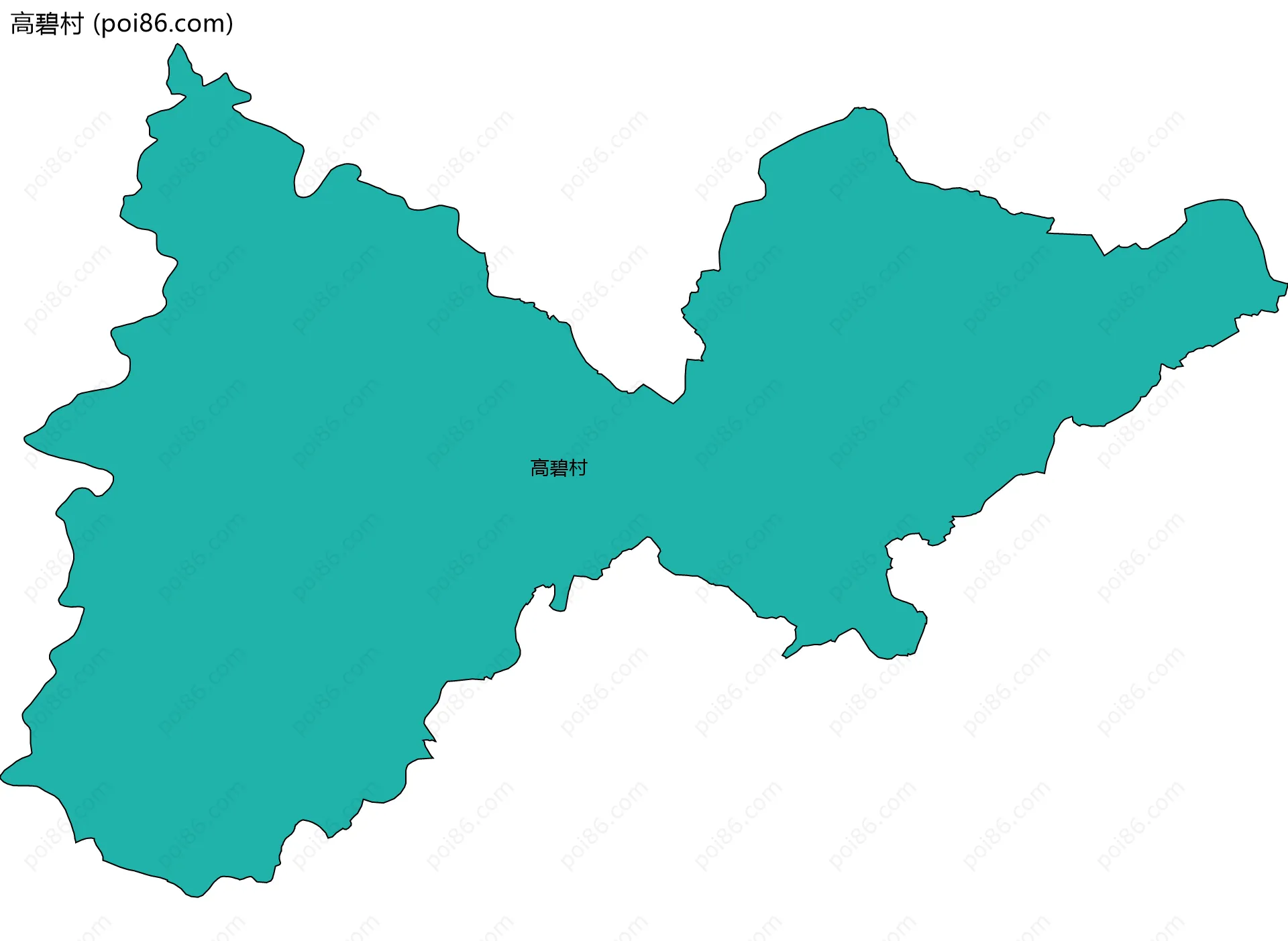 高碧村边界地图