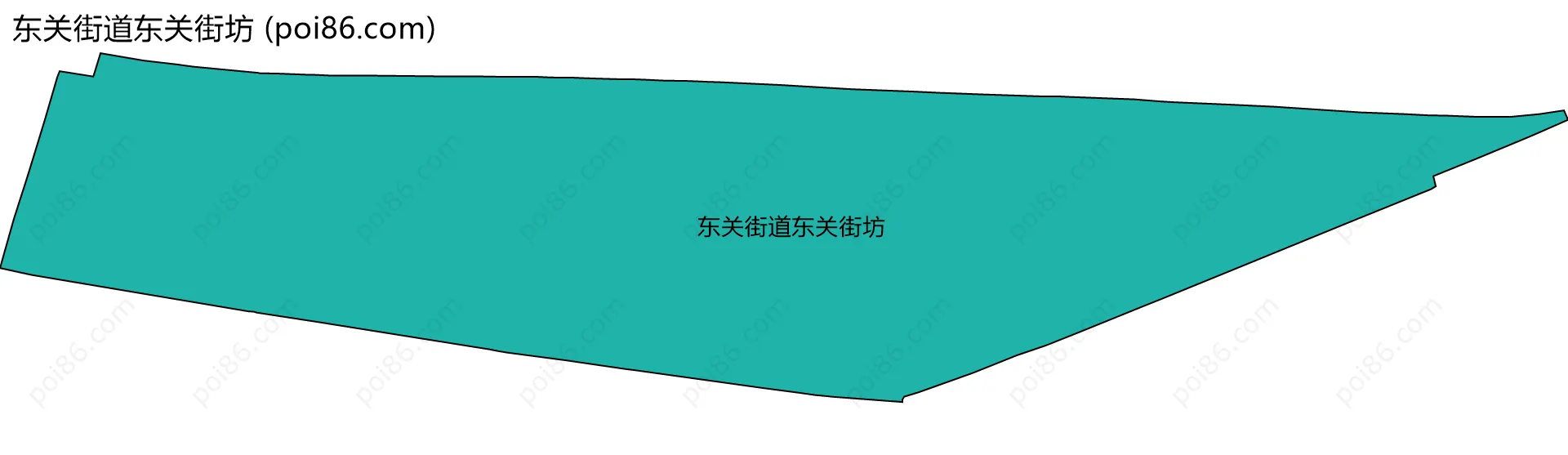 东关街道东关街坊边界地图