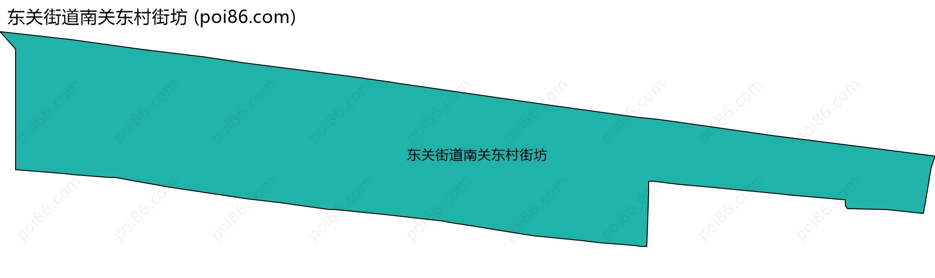 东关街道南关东村街坊边界地图