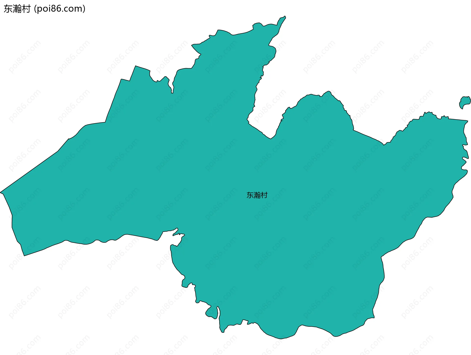 东瀚村边界地图
