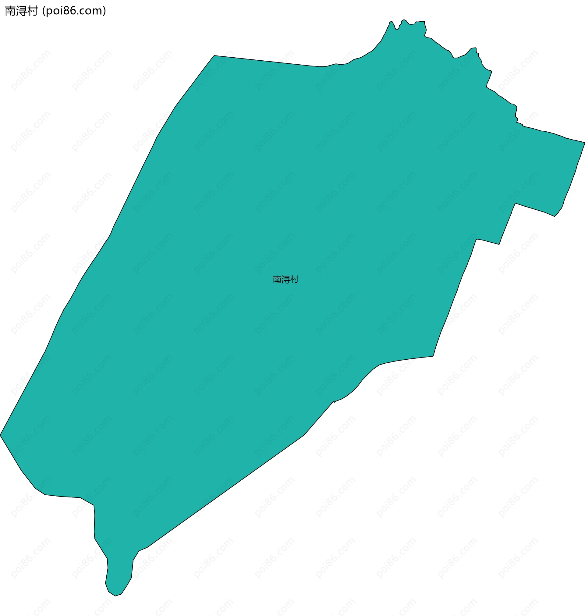 南浔村边界地图