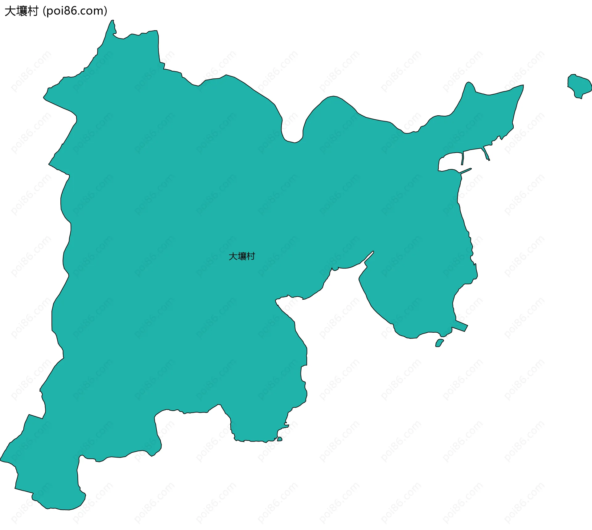 大壤村边界地图