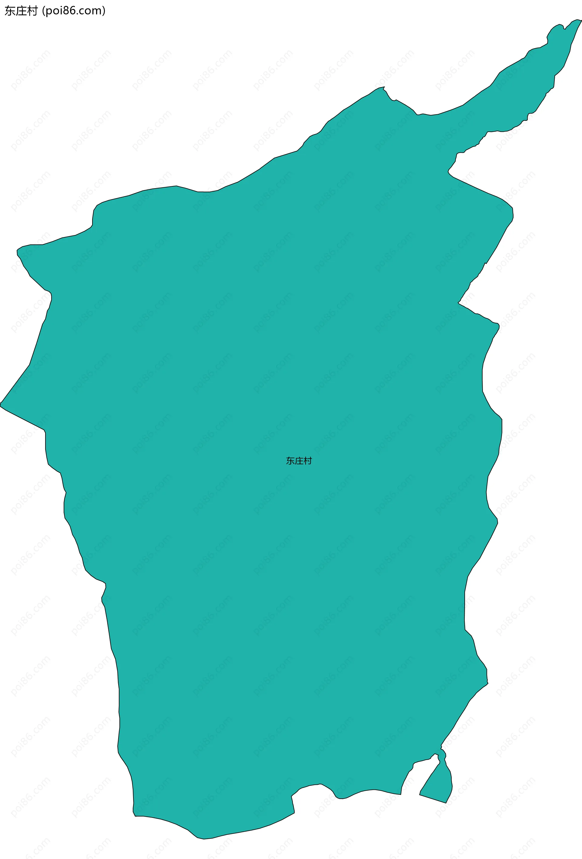 东庄村边界地图