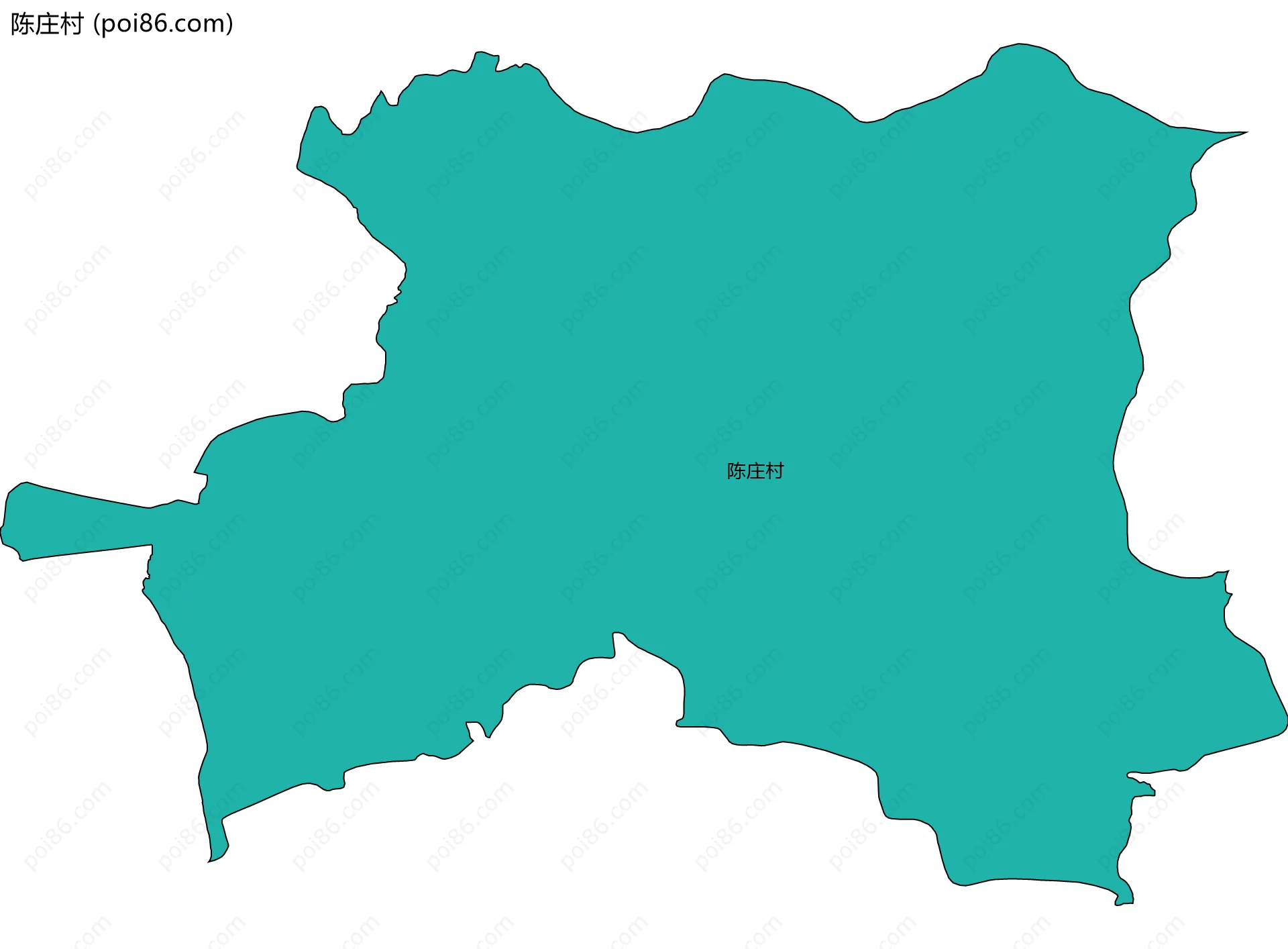 陈庄村边界地图