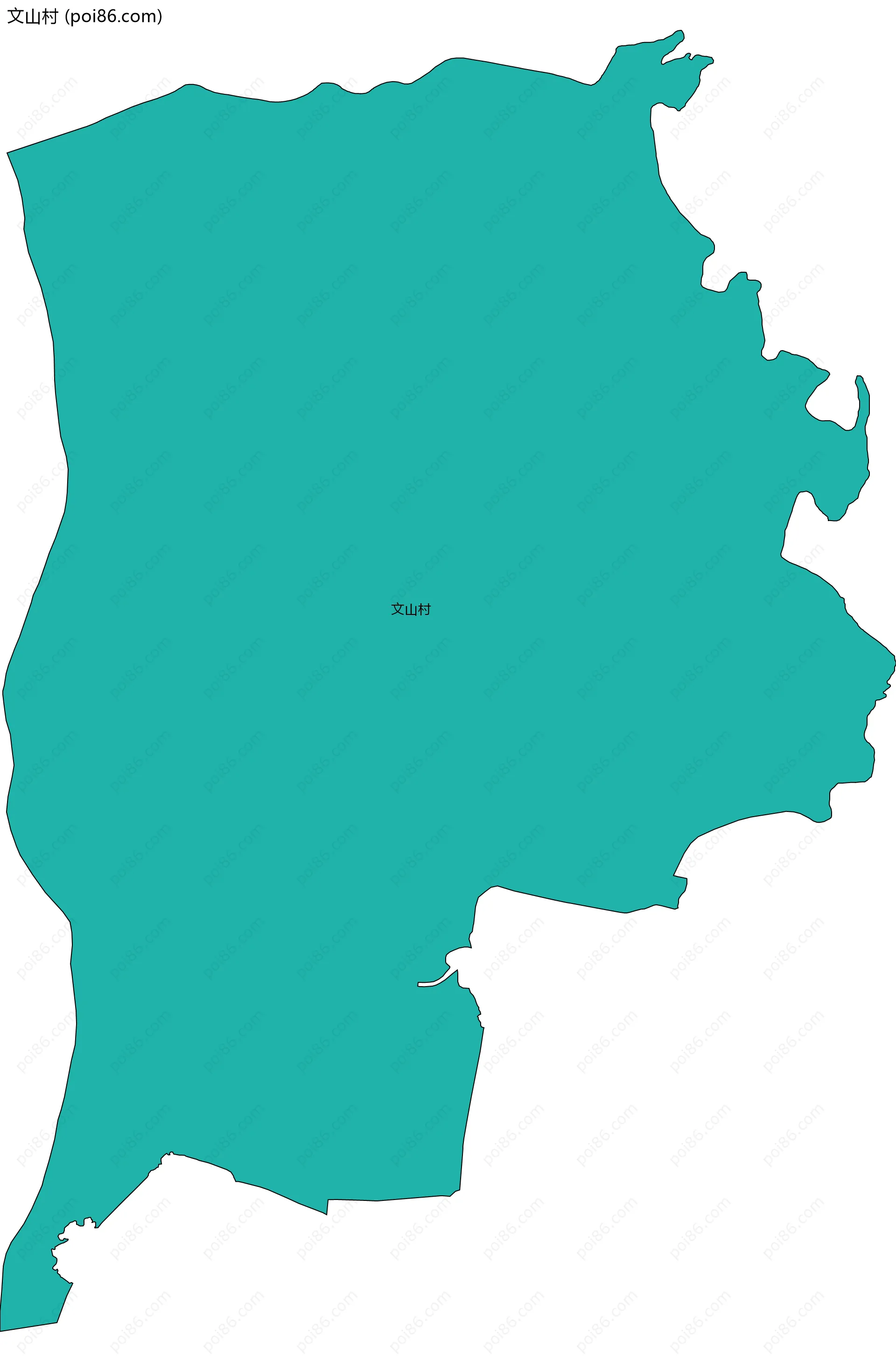 文山村边界地图