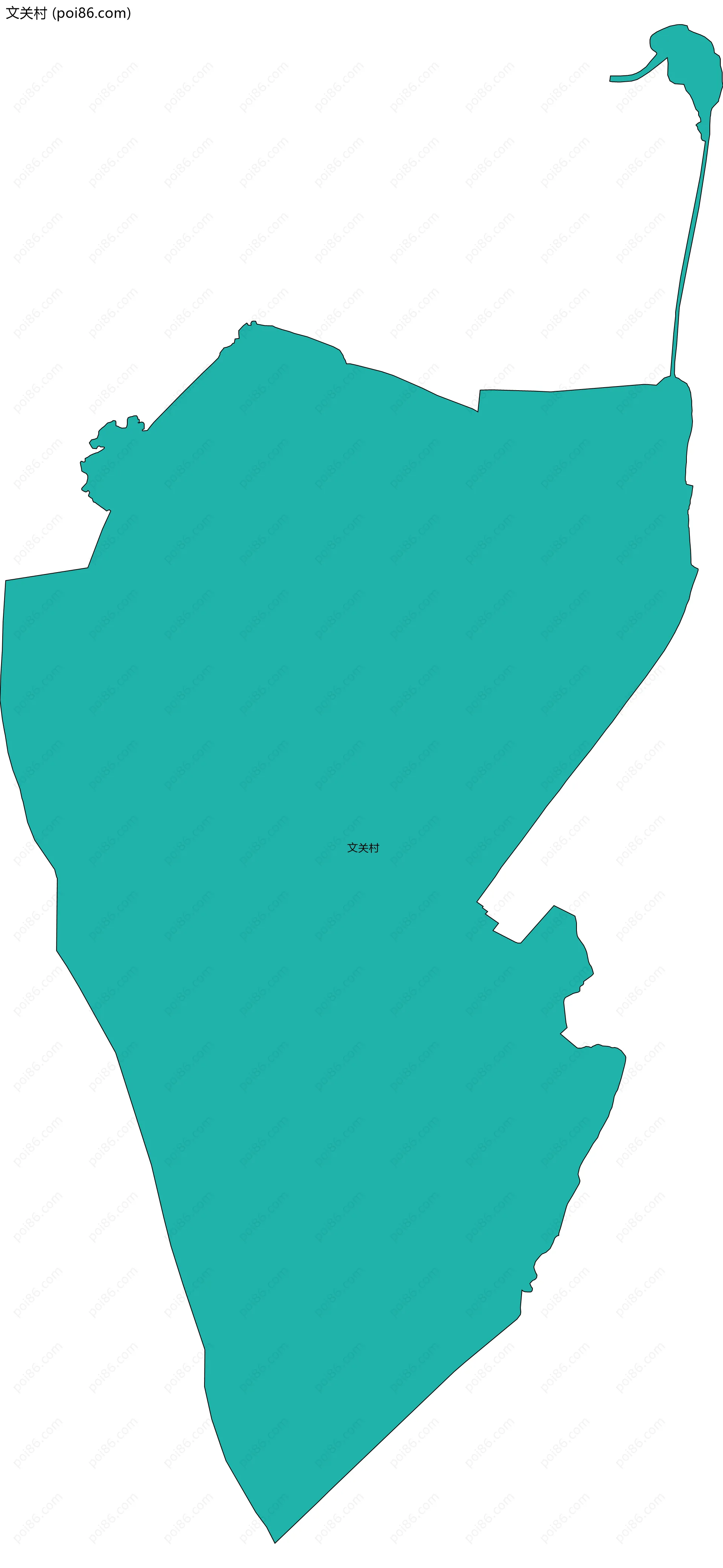 文关村边界地图