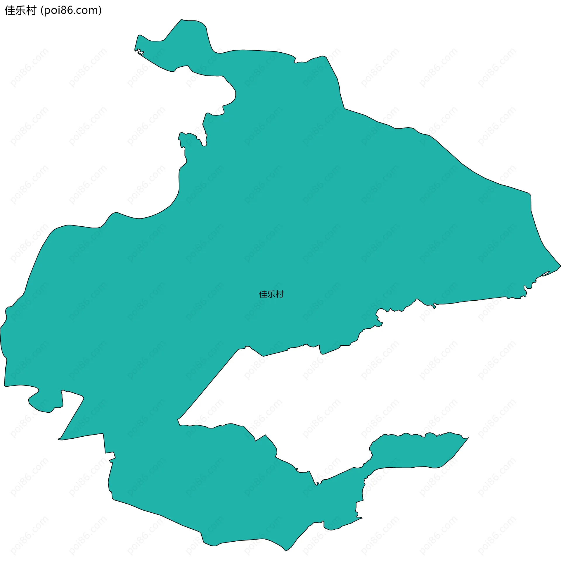 佳乐村边界地图