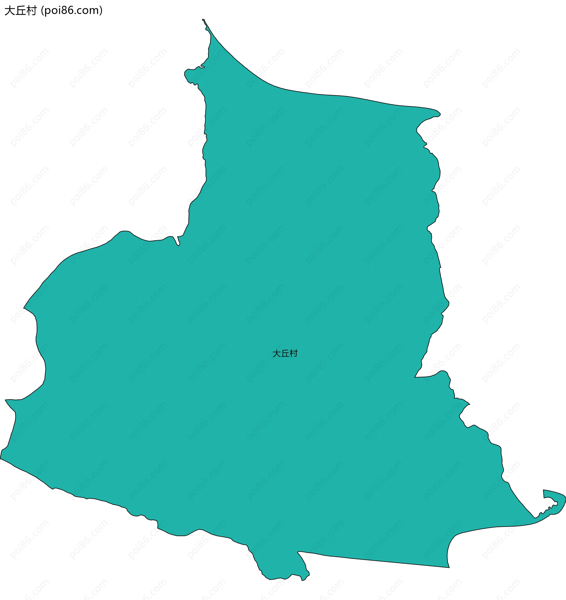 大丘村边界地图