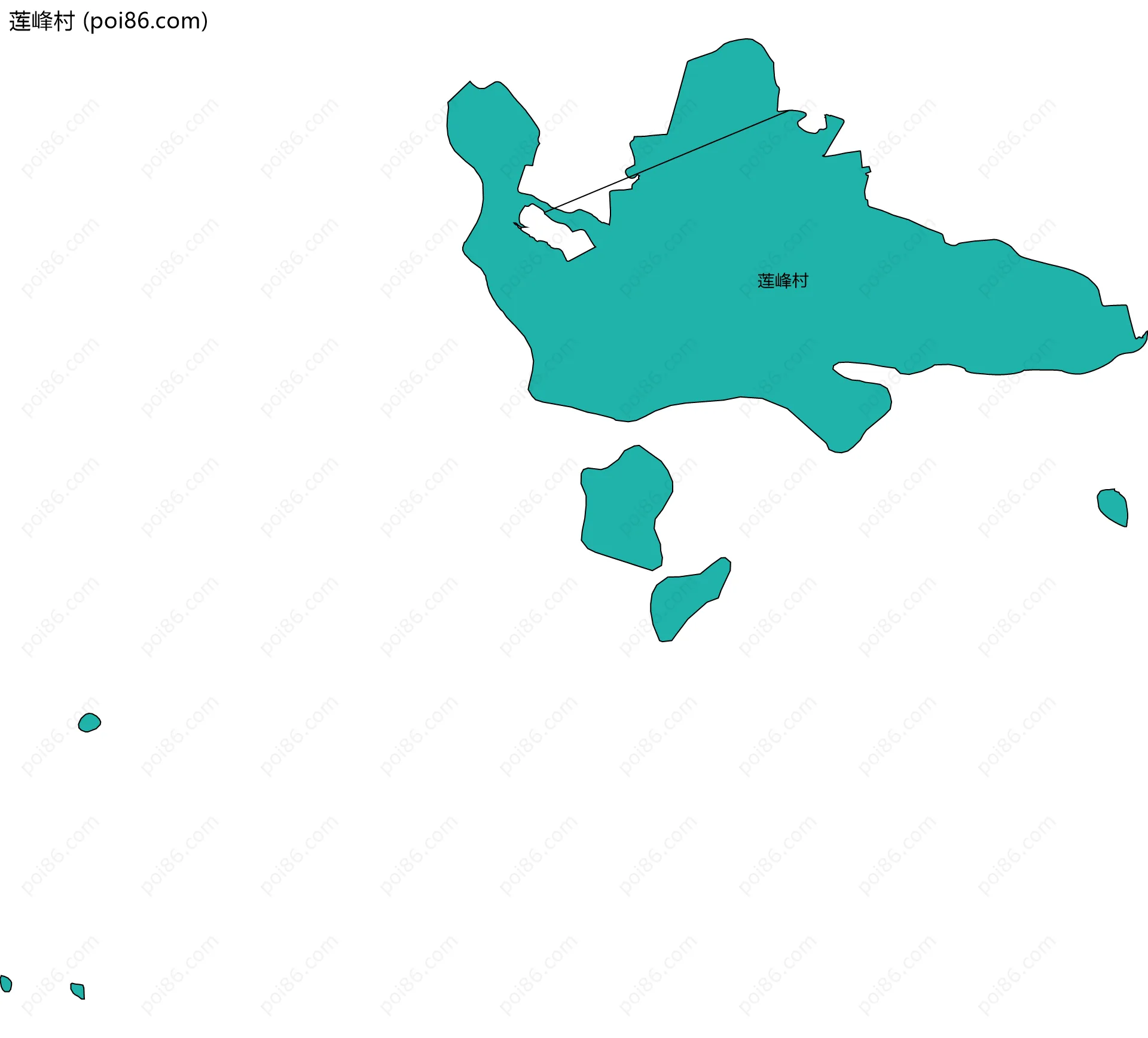 莲峰村边界地图