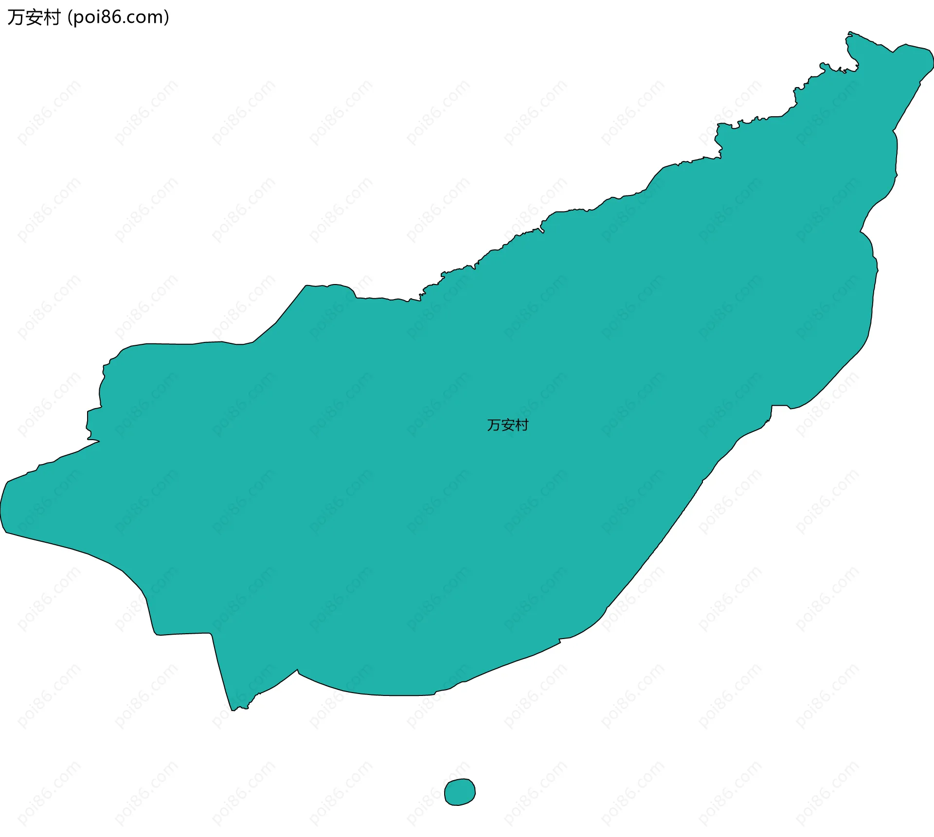 万安村边界地图