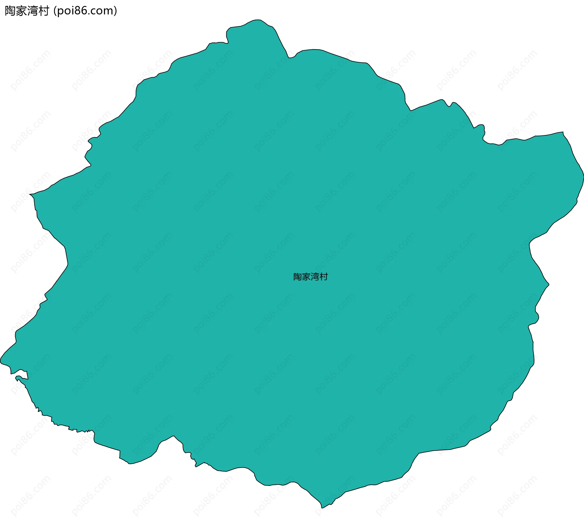 陶家湾村边界地图