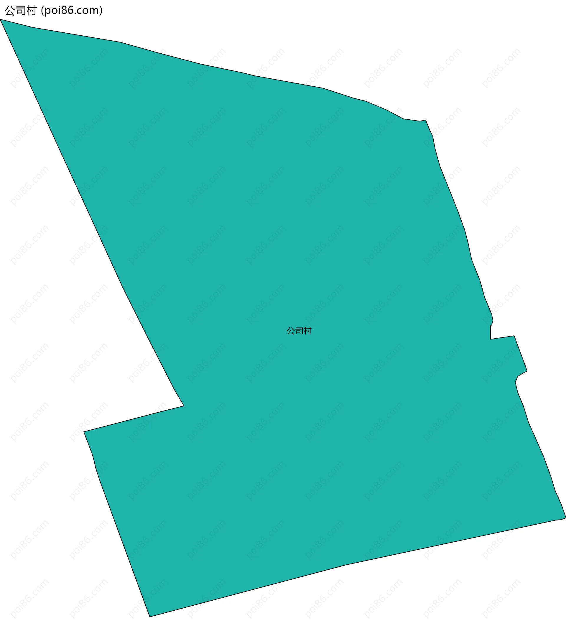 公司村边界地图