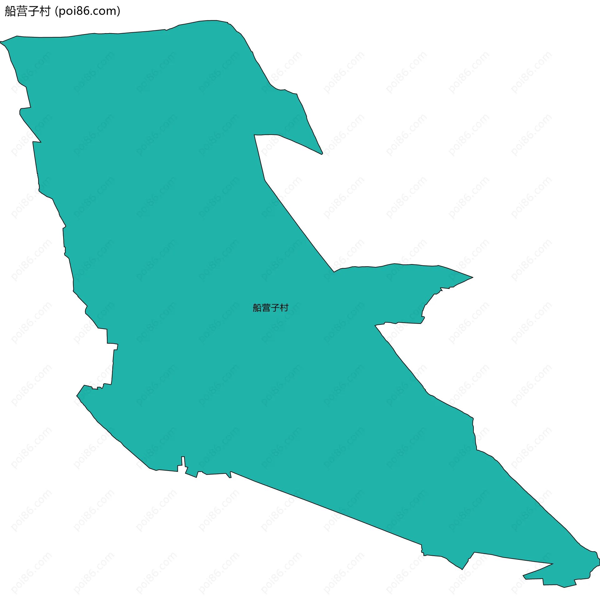 船营子村边界地图