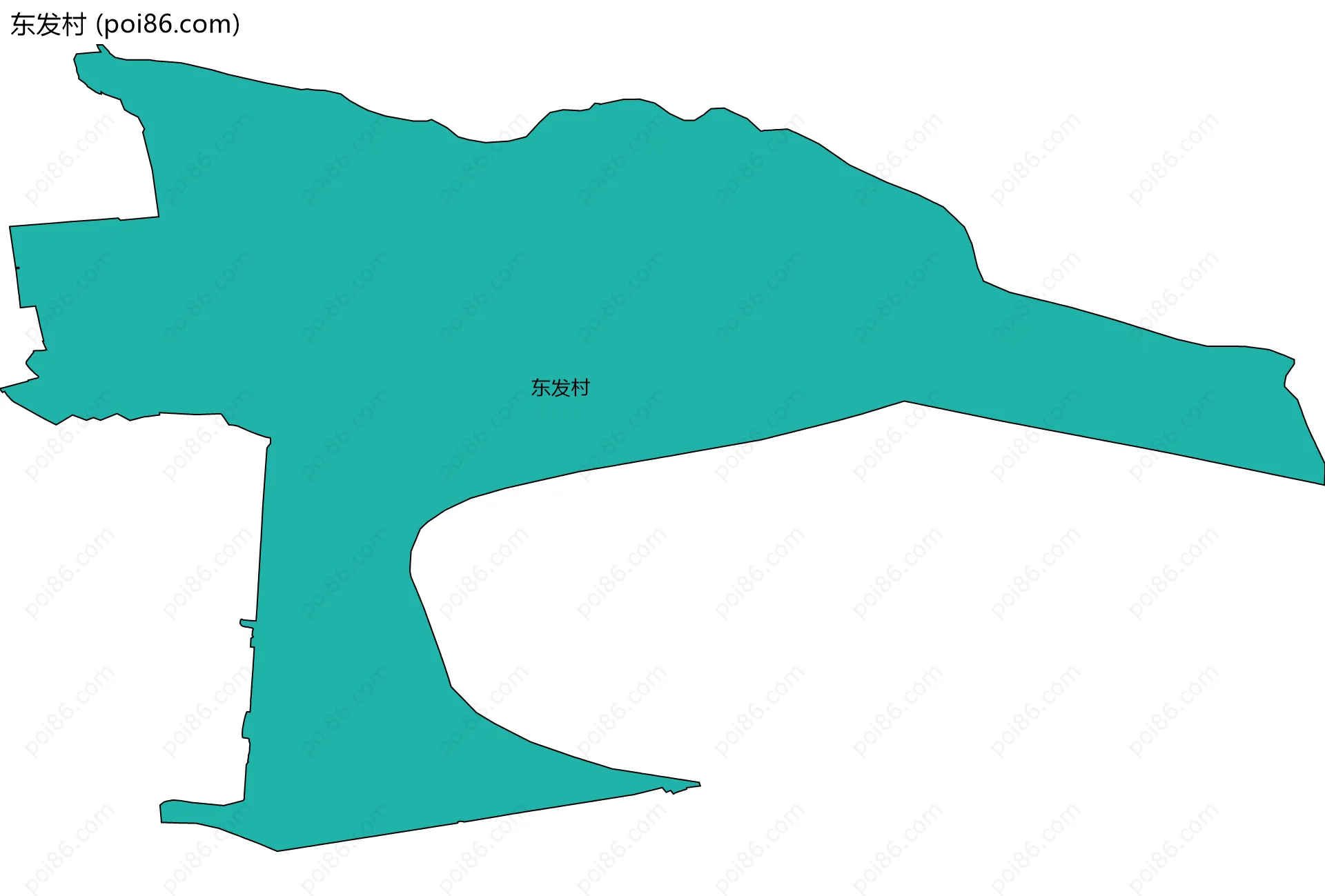 东发村边界地图