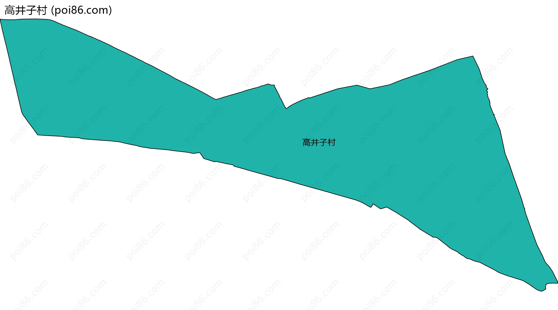 高井子村边界地图