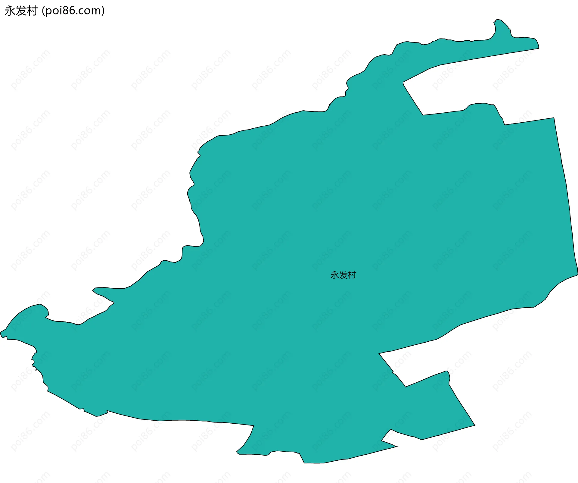 永发村边界地图