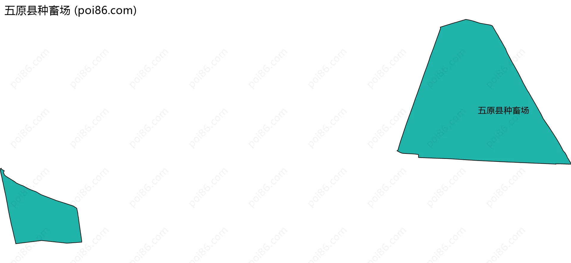 五原县种畜场边界地图(五级行政区划)