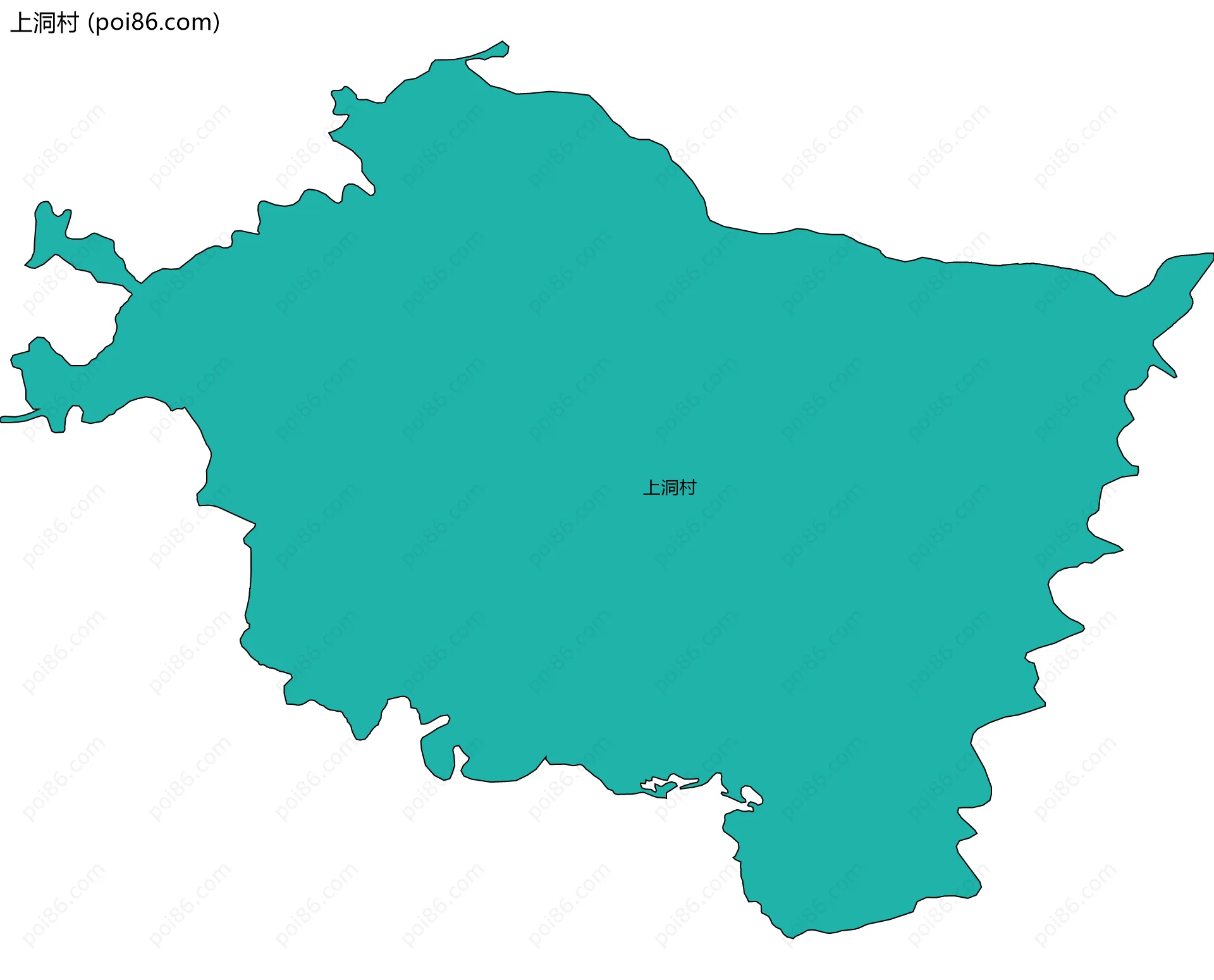 上洞村边界地图