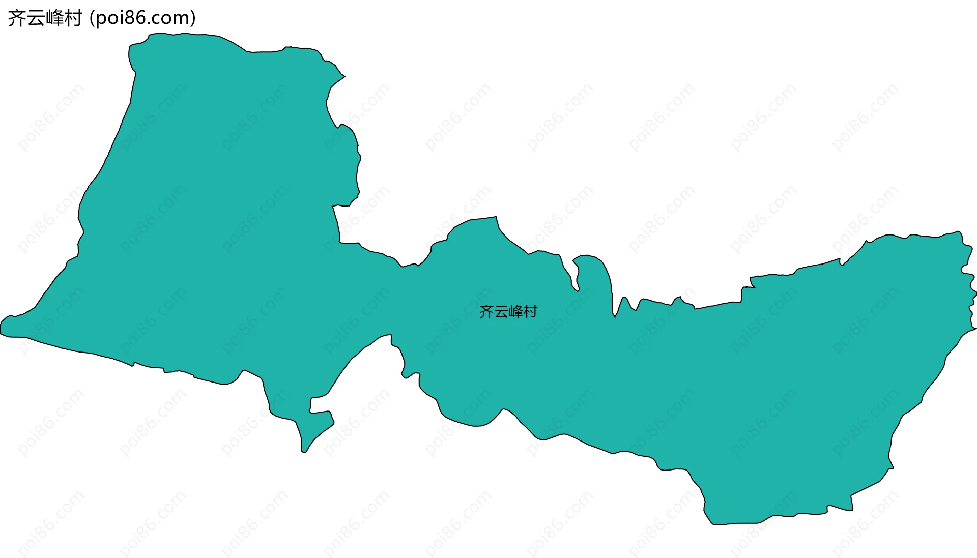 齐云峰村边界地图