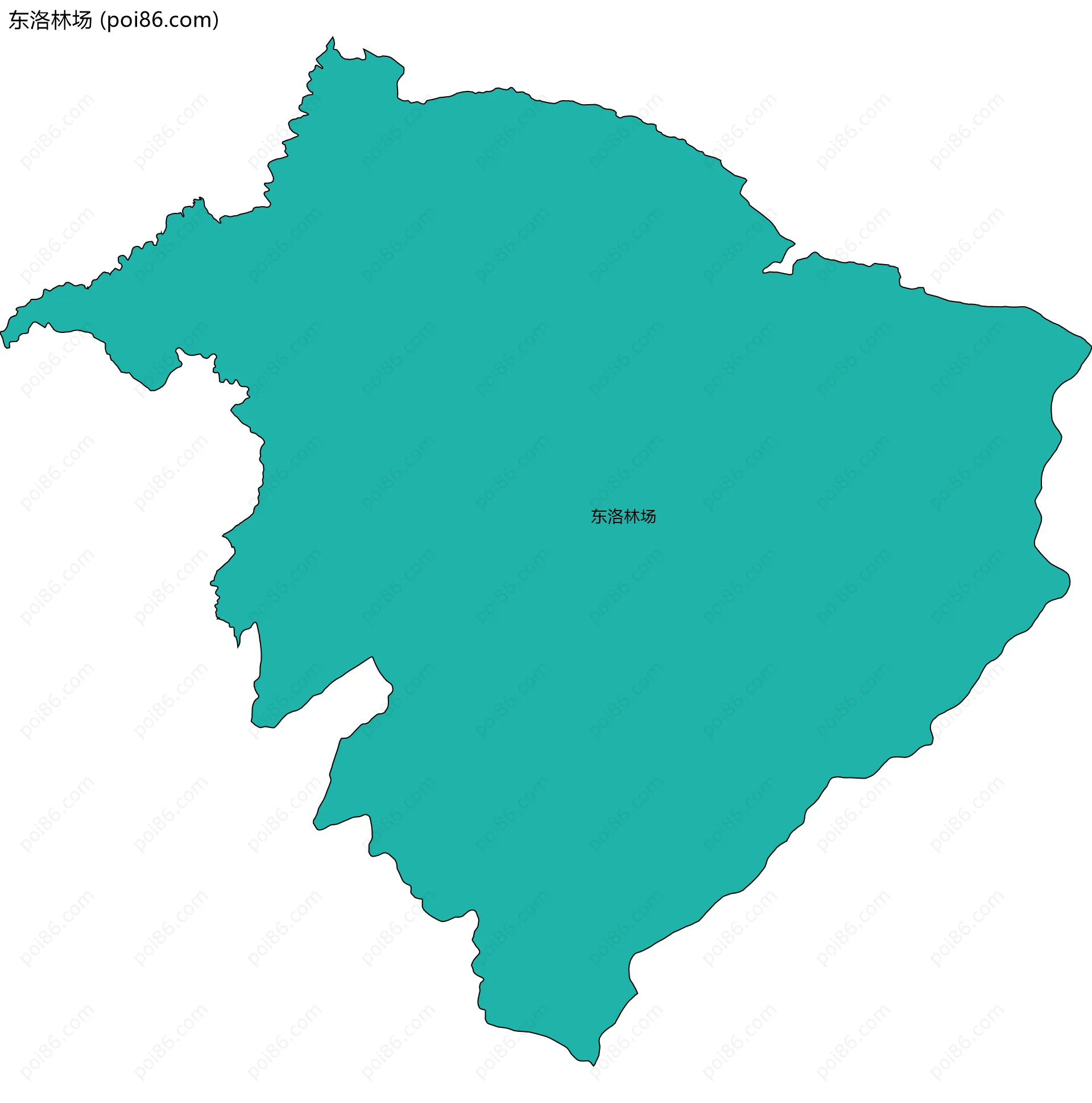 东洛林场边界地图