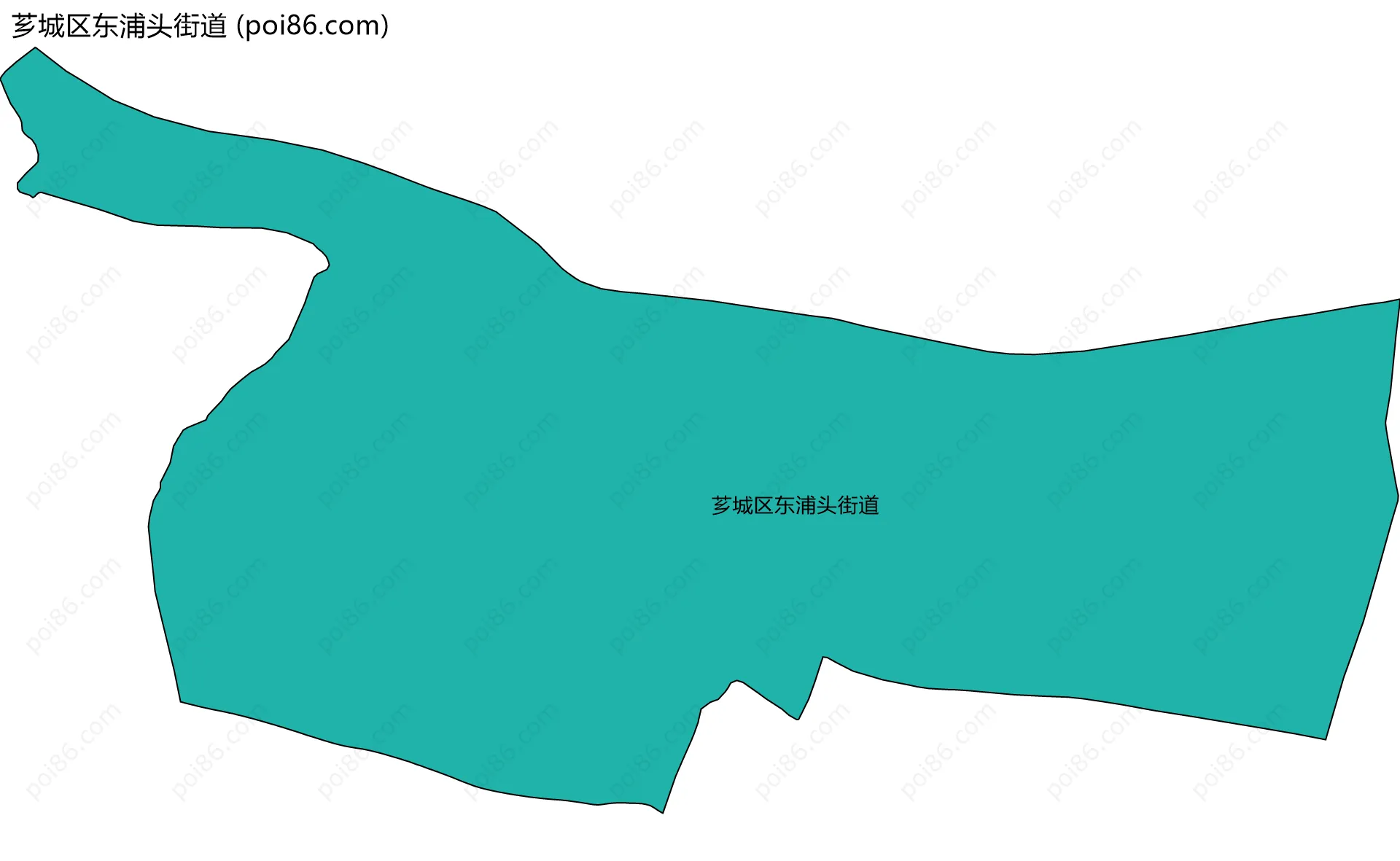 芗城区东浦头街道边界地图