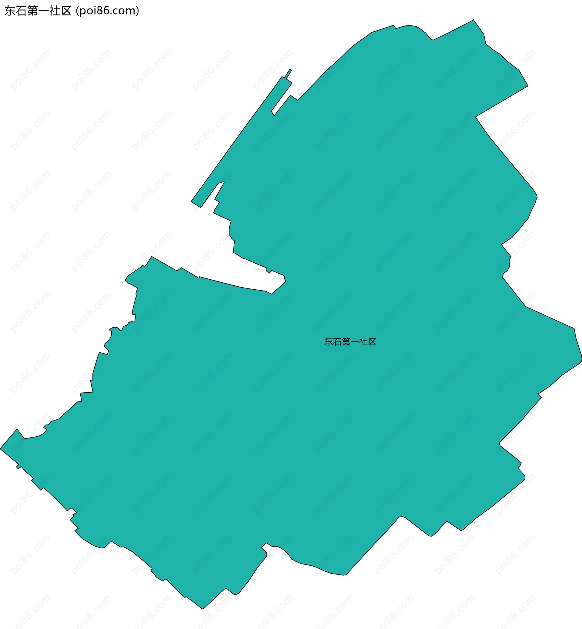 东石第一社区边界地图