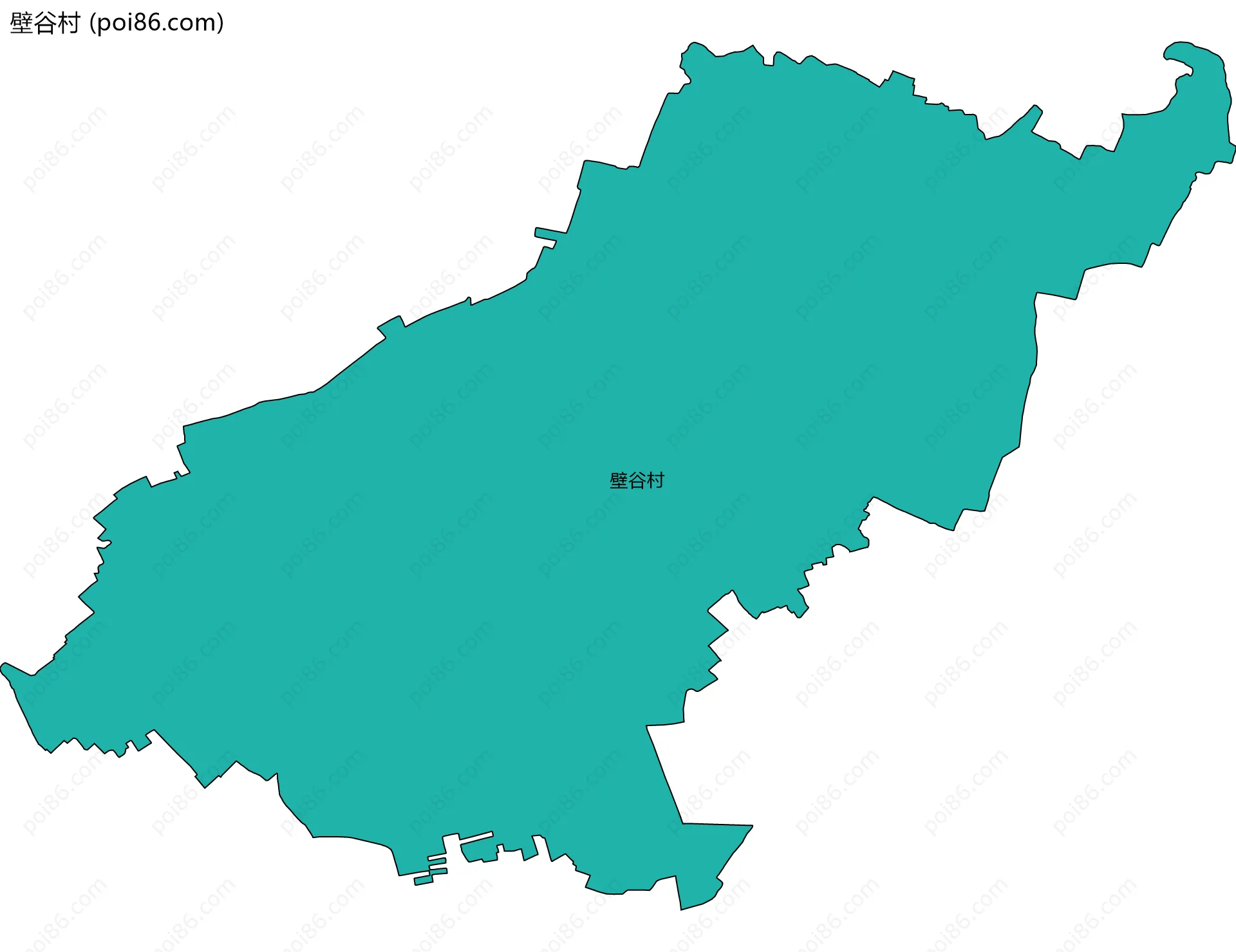 壁谷村边界地图