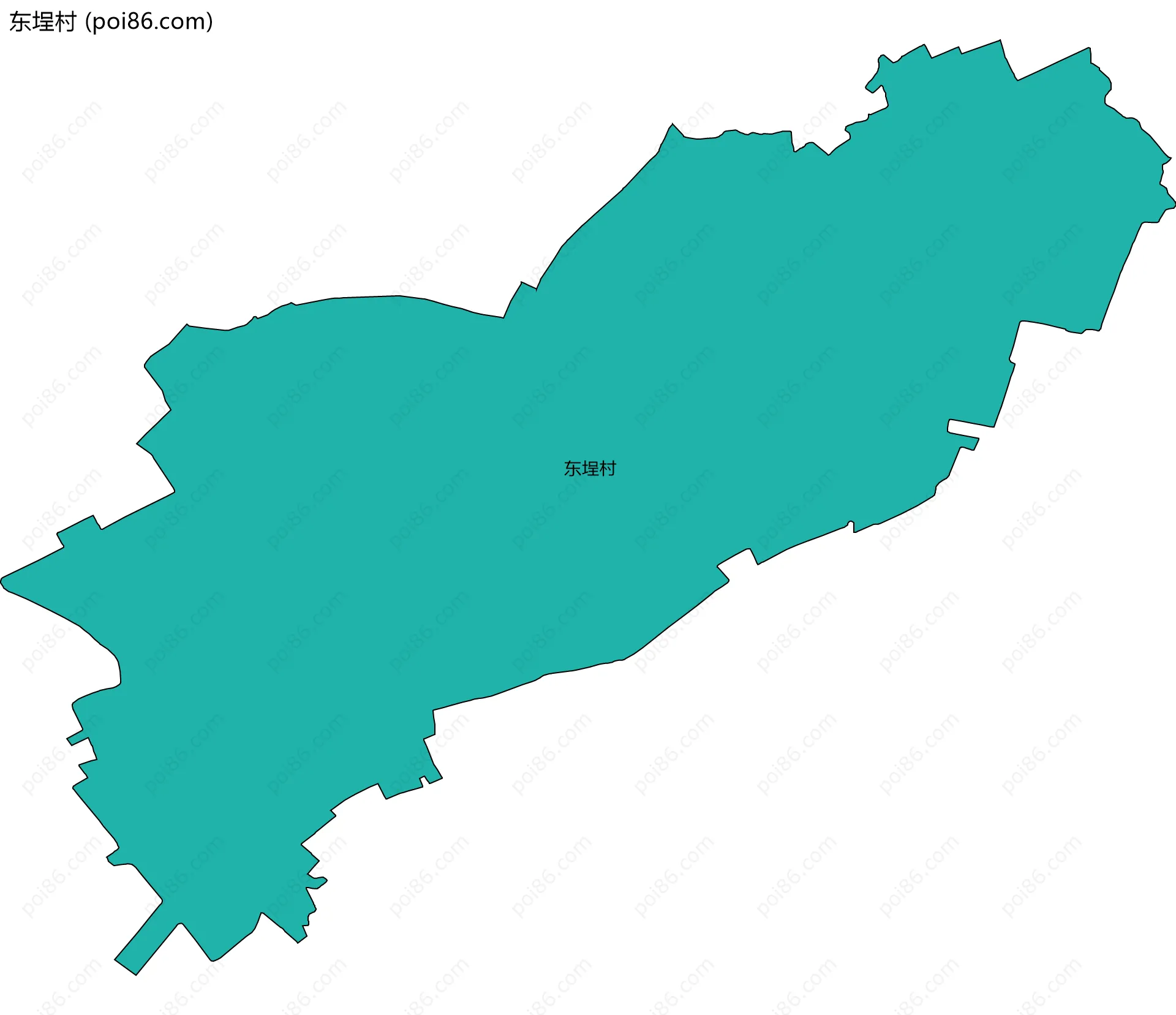 东埕村边界地图