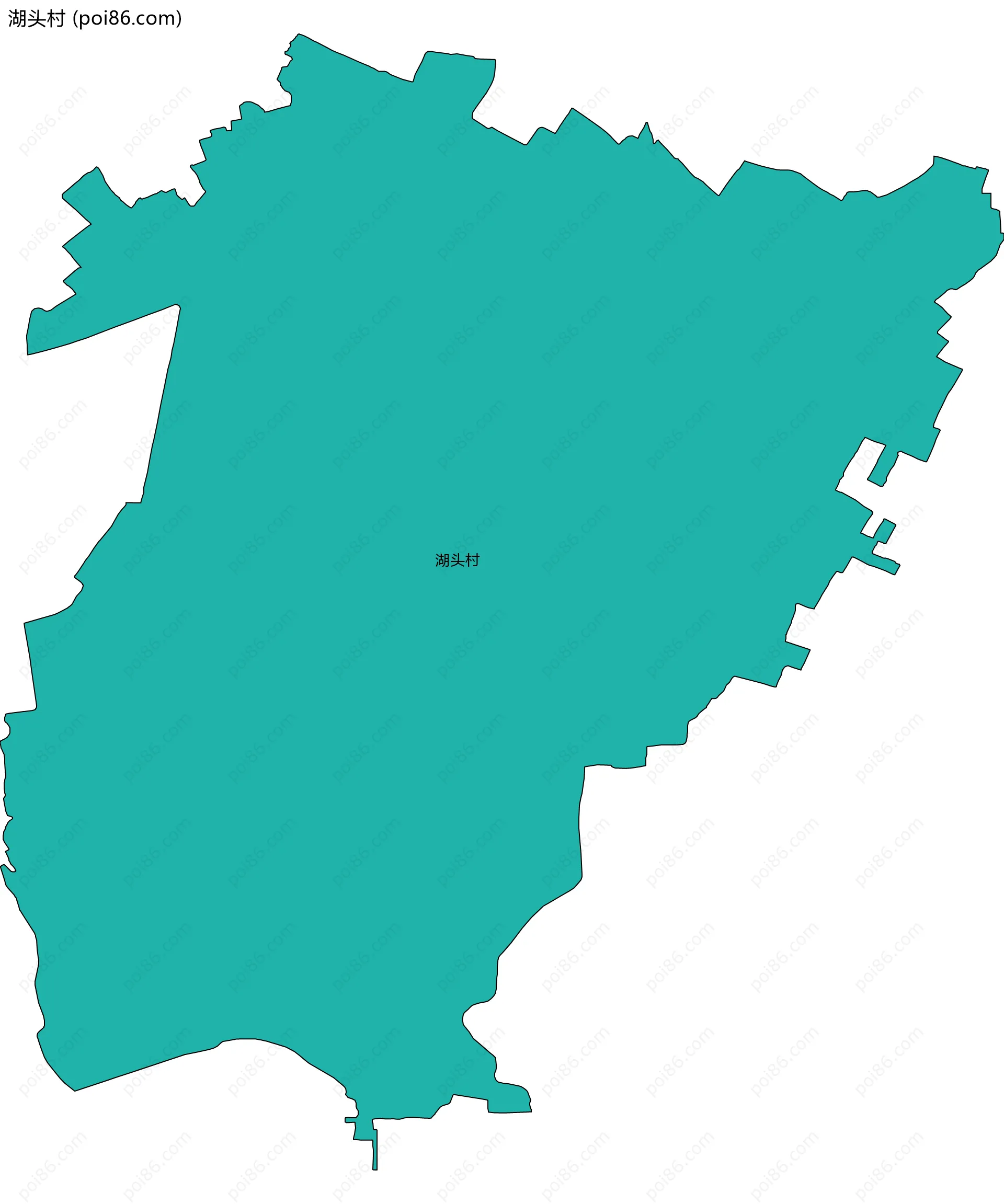 湖头村边界地图