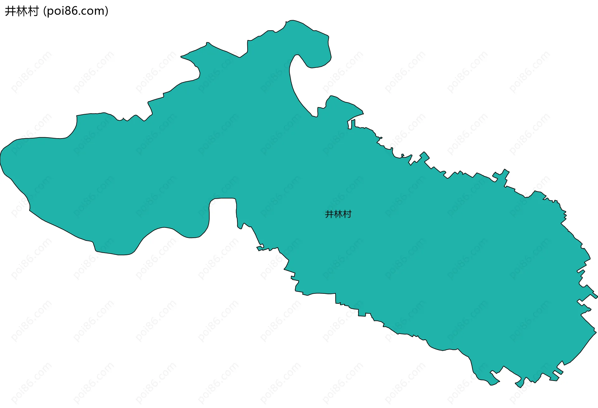 井林村边界地图