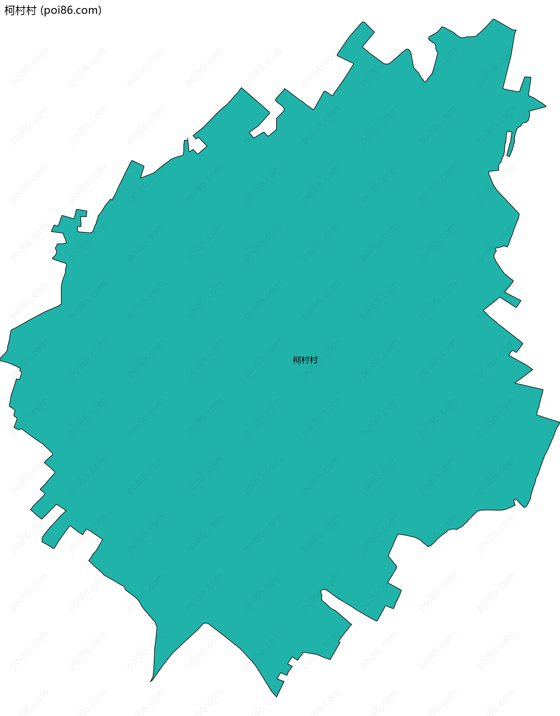 柯村村边界地图