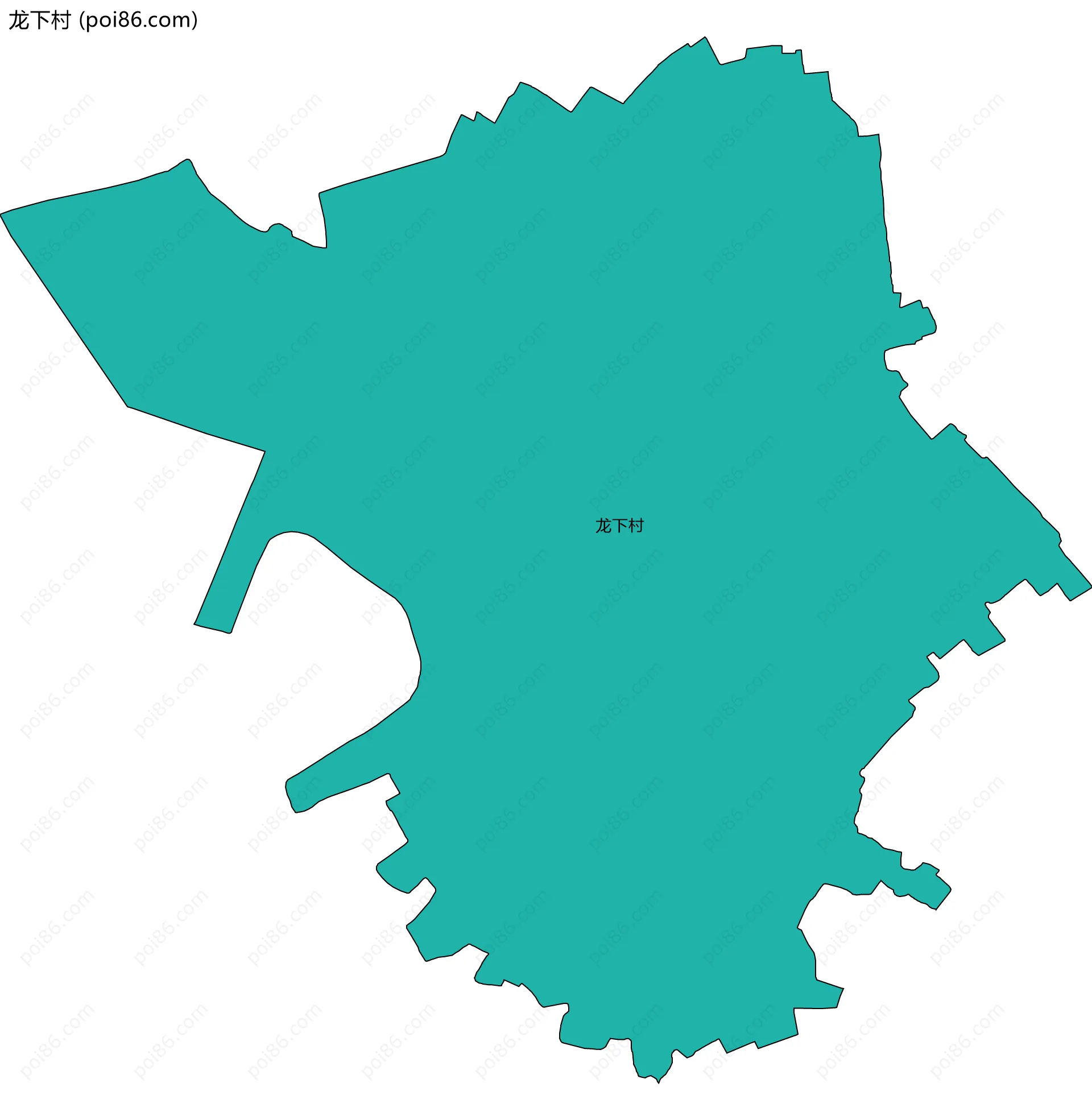龙下村边界地图