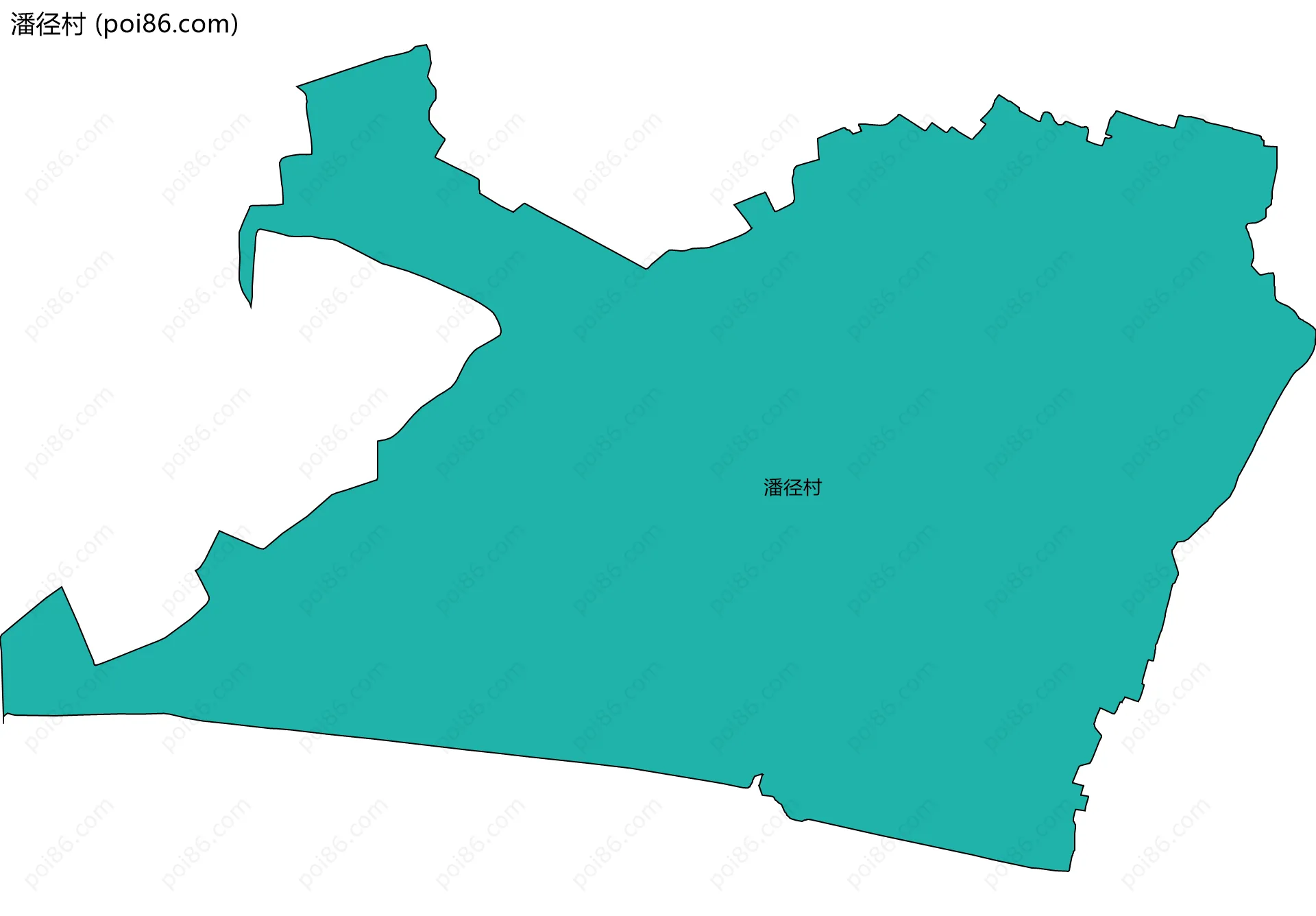 潘径村边界地图