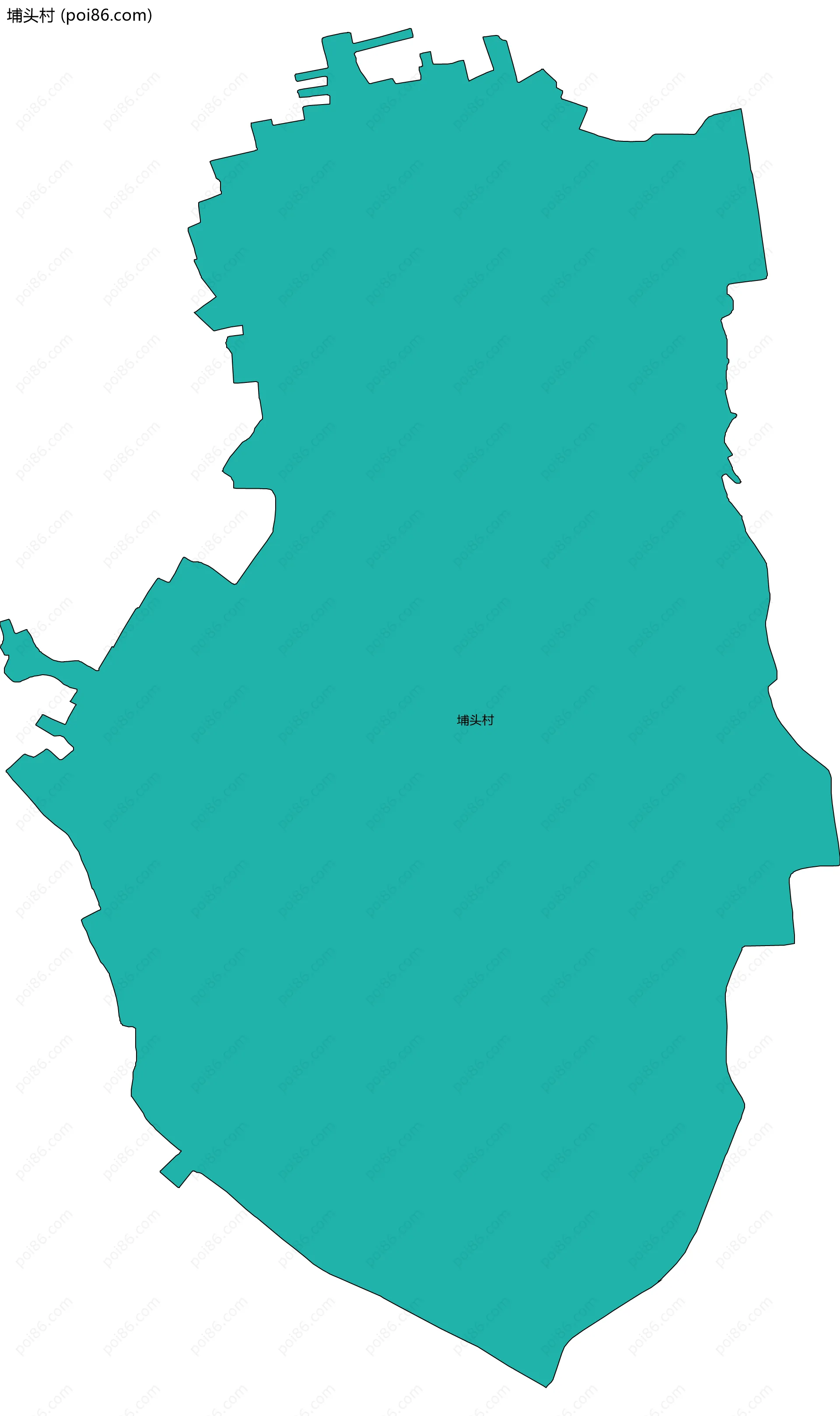 埔头村边界地图