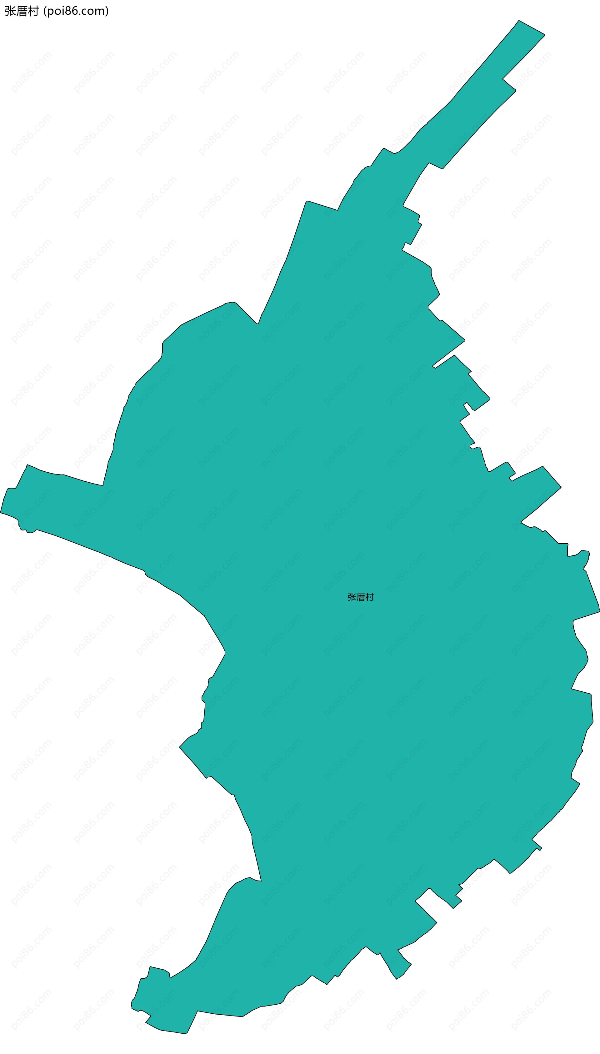 张厝村边界地图