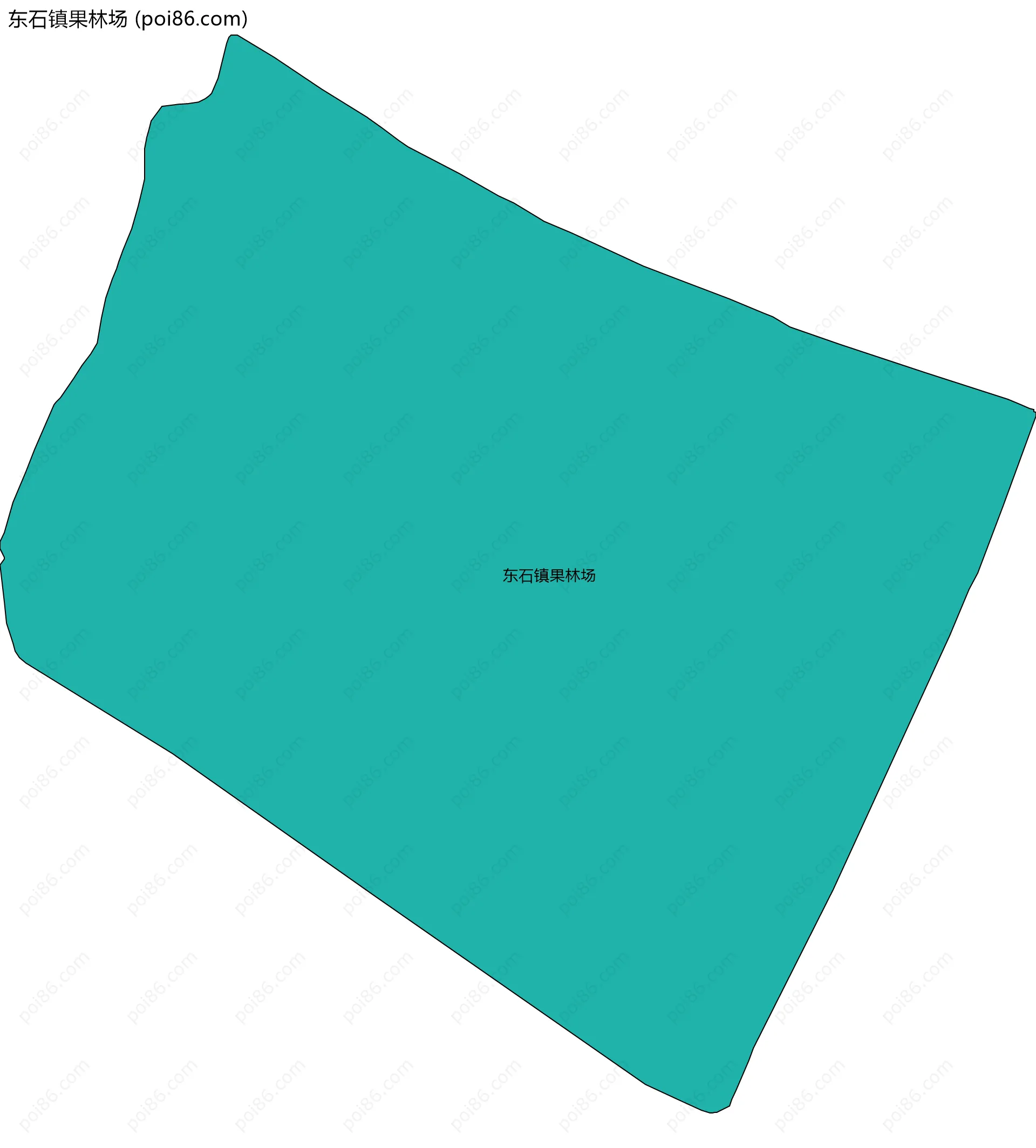 东石镇果林场边界地图