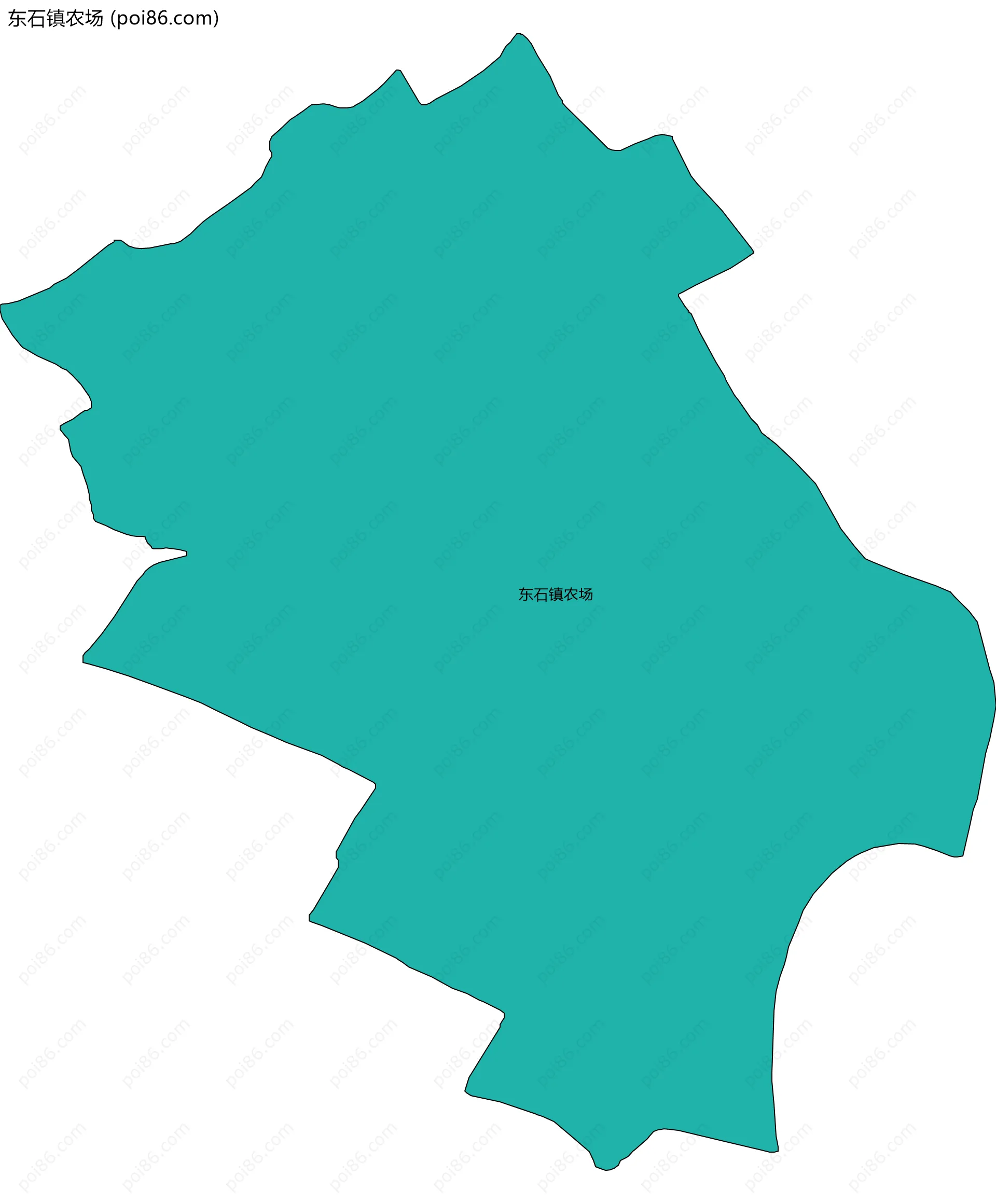 东石镇农场边界地图