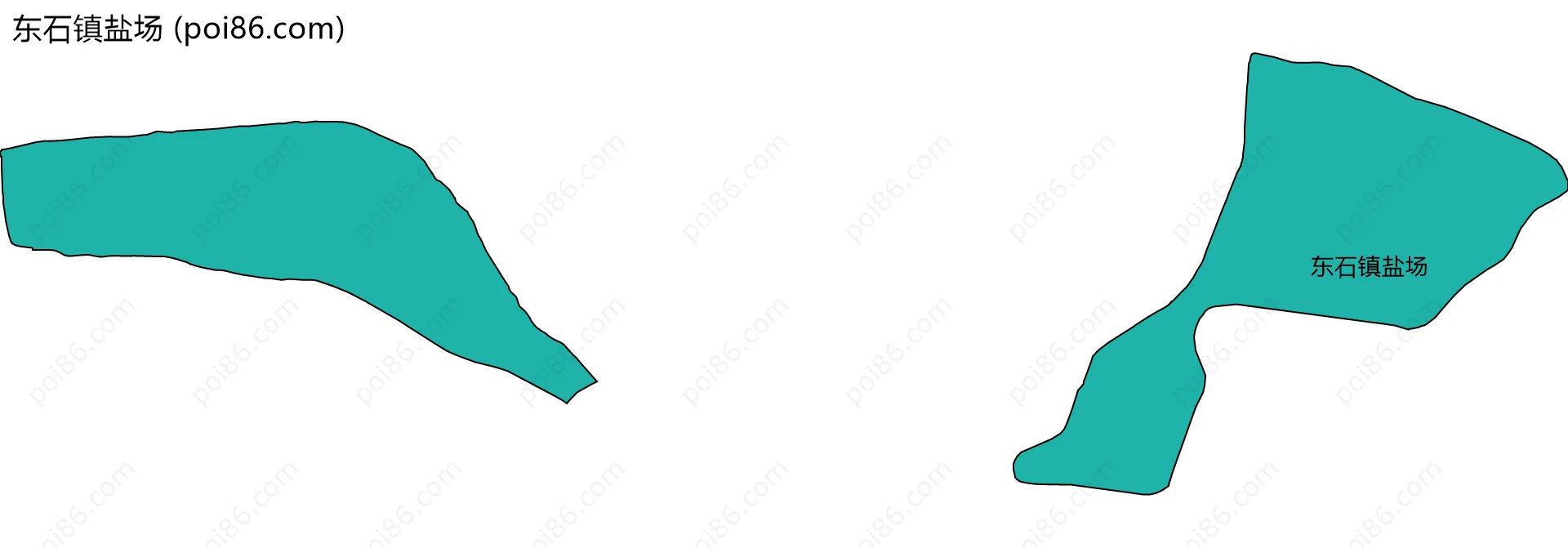东石镇盐场边界地图