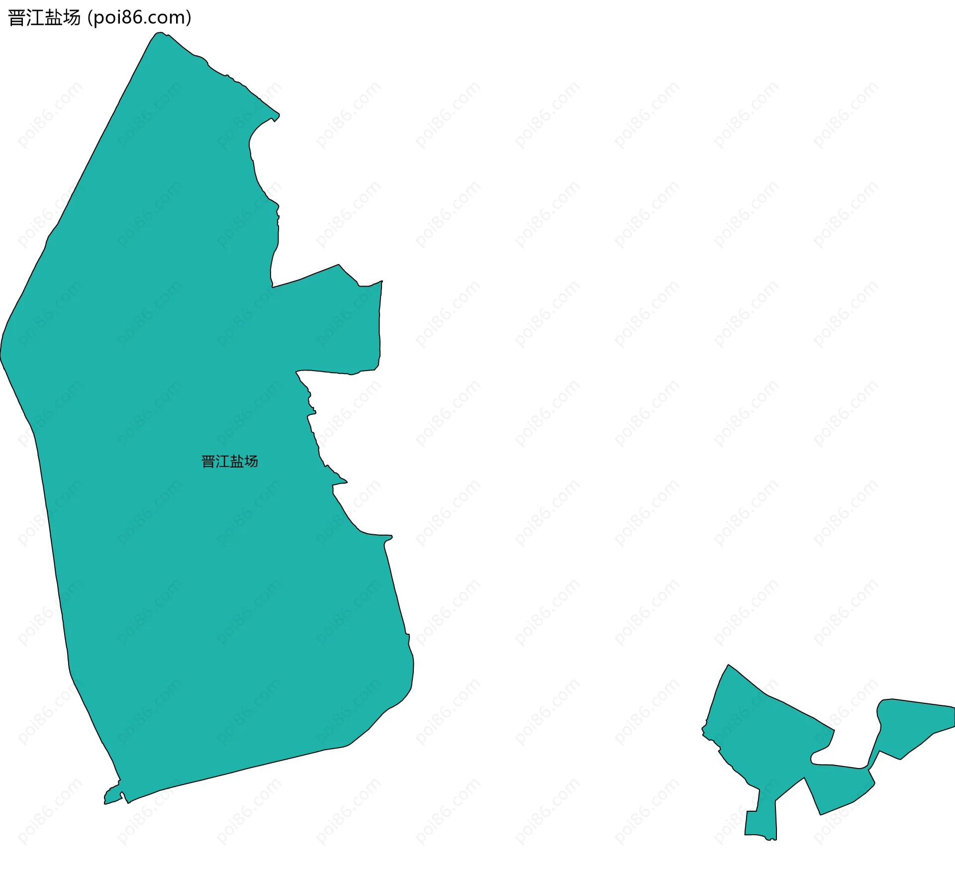 晋江盐场边界地图