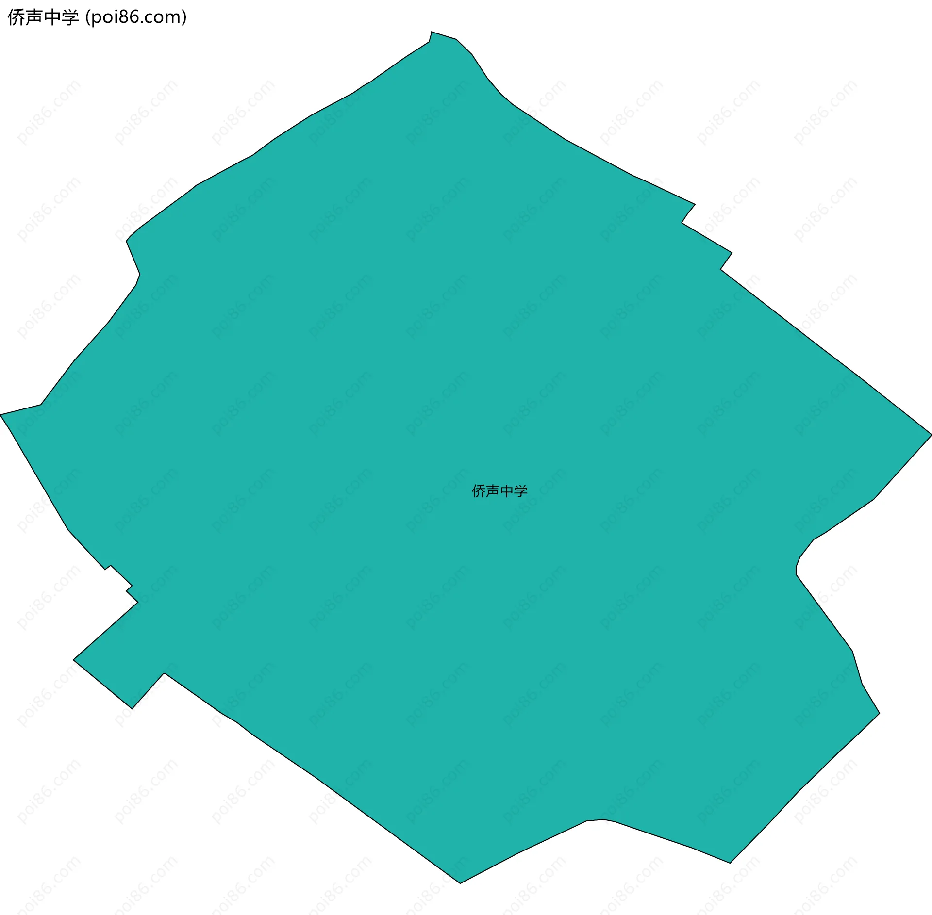 侨声中学边界地图